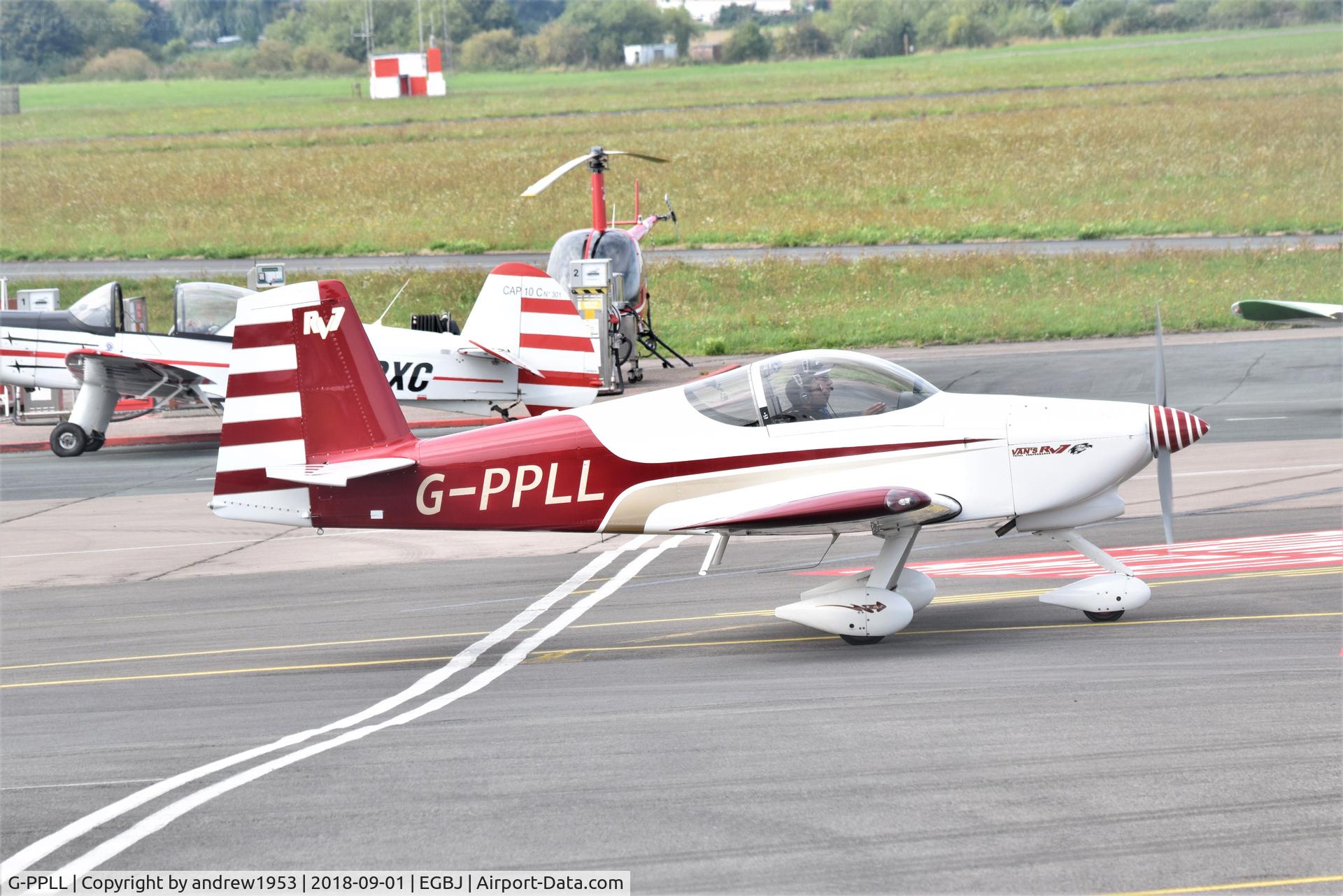 G-PPLL, 2007 Vans RV-7A C/N PFA 323-14240, G-PPLL at Gloucestershire Airport.