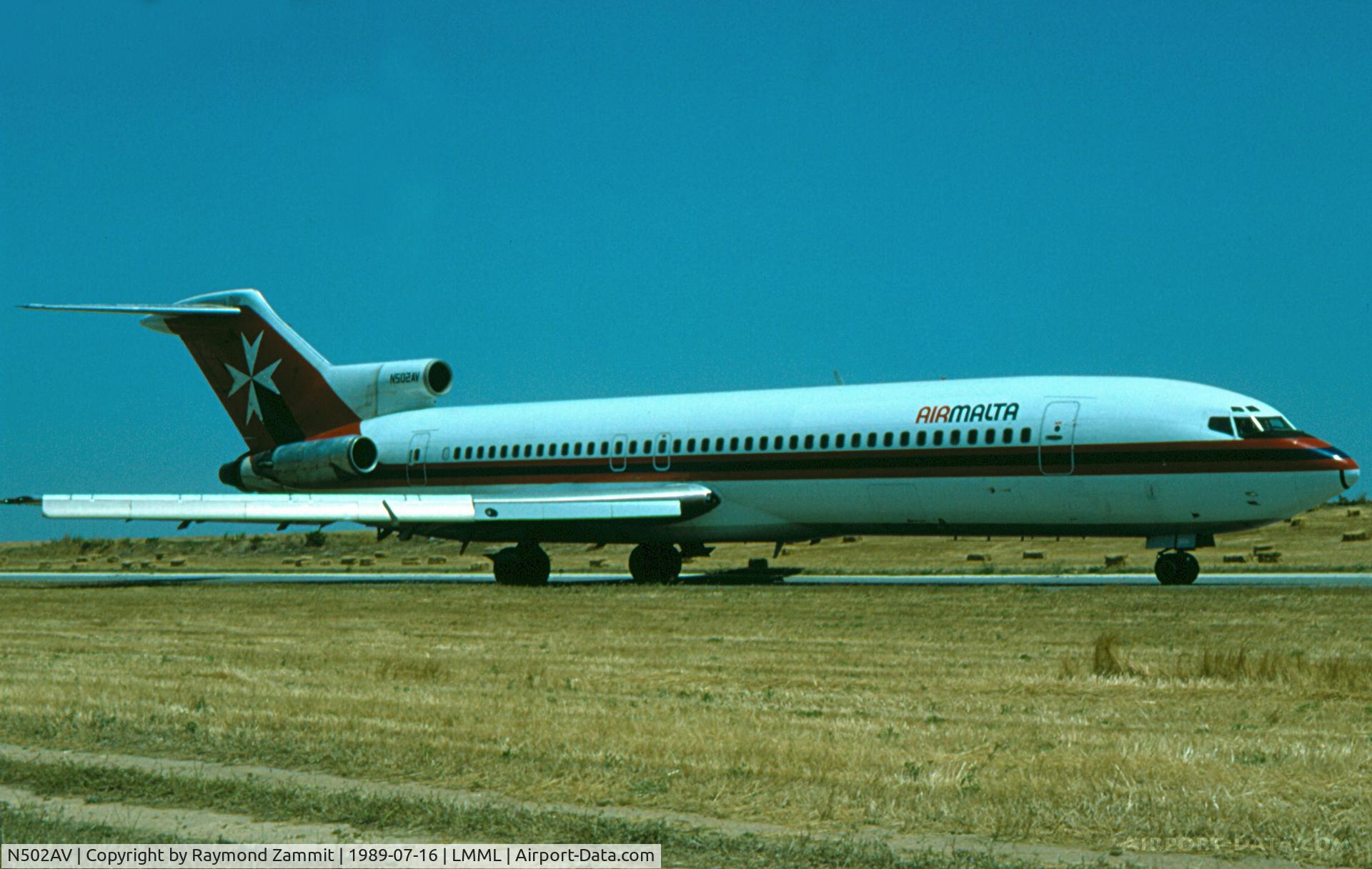 N502AV, 1972 Boeing 727-247 C/N 20580, B727 N502AV Air Malta
