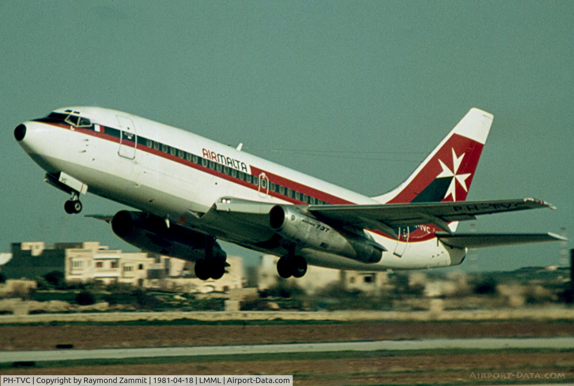 PH-TVC, 1974 Boeing 737-2K2C C/N 20836, B737-200 PH-TVC leased to Air Malta