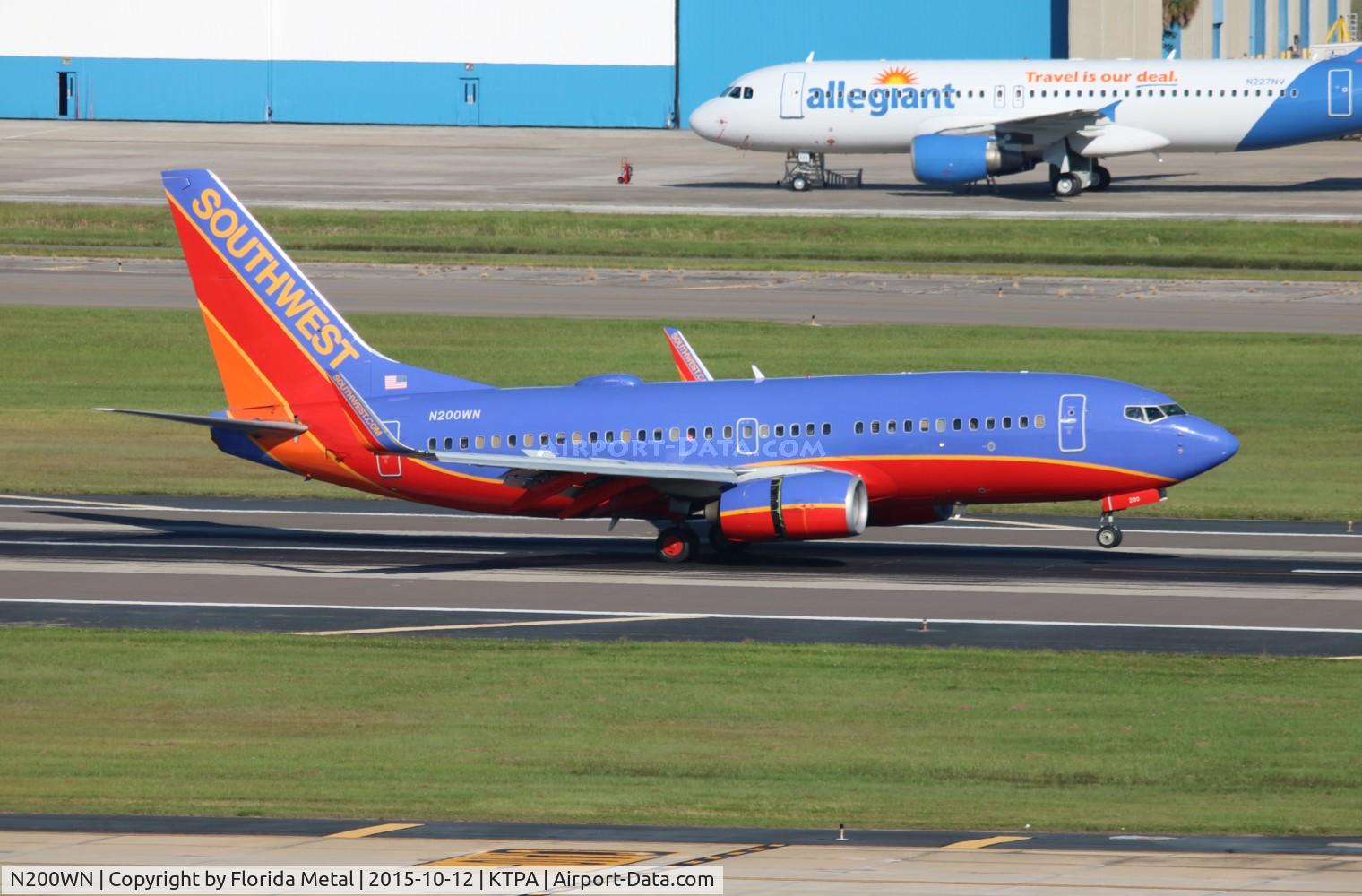 N200WN, 2005 Boeing 737-7H4 C/N 32482, TPA 2015