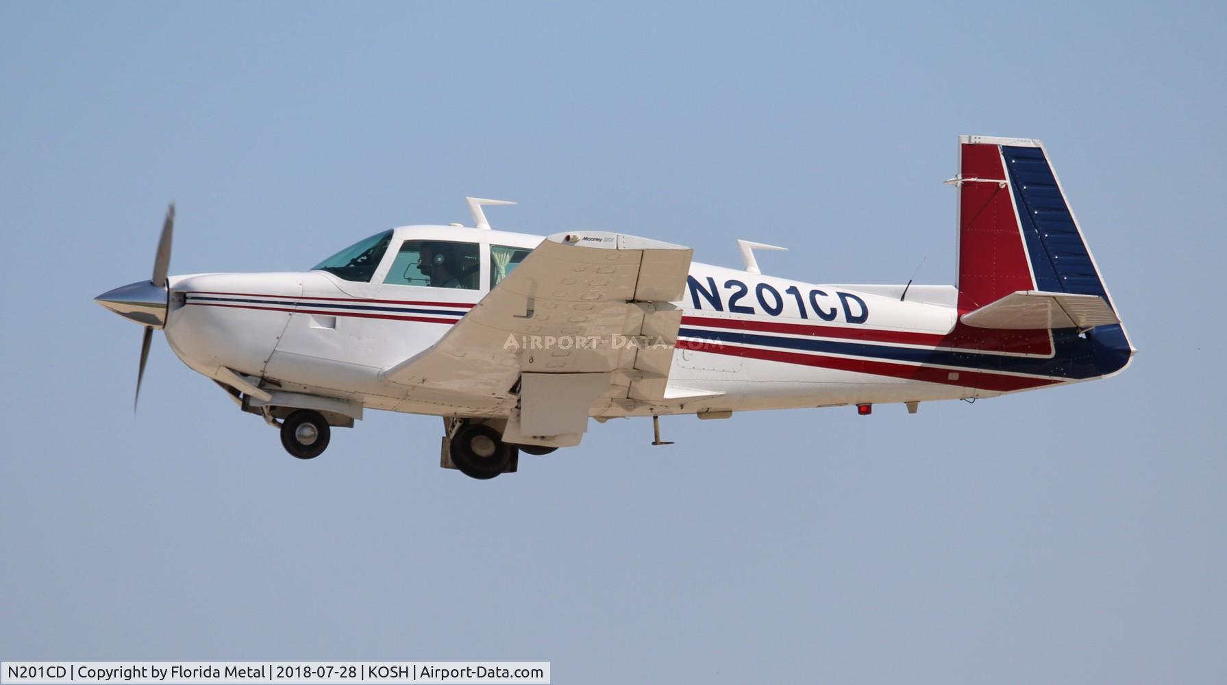 N201CD, 1976 Mooney M20J 201 C/N 24-0063, OSH 2018