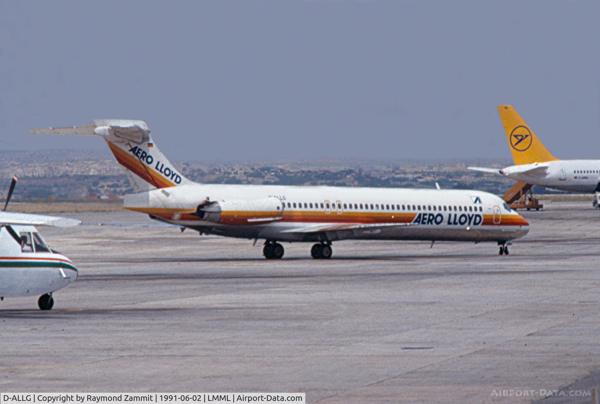 D-ALLG, 1988 McDonnell Douglas MD-87 (DC-9-87) C/N 49670, McDonnell Douglas MD-87 D-ALLG AeroLloyd