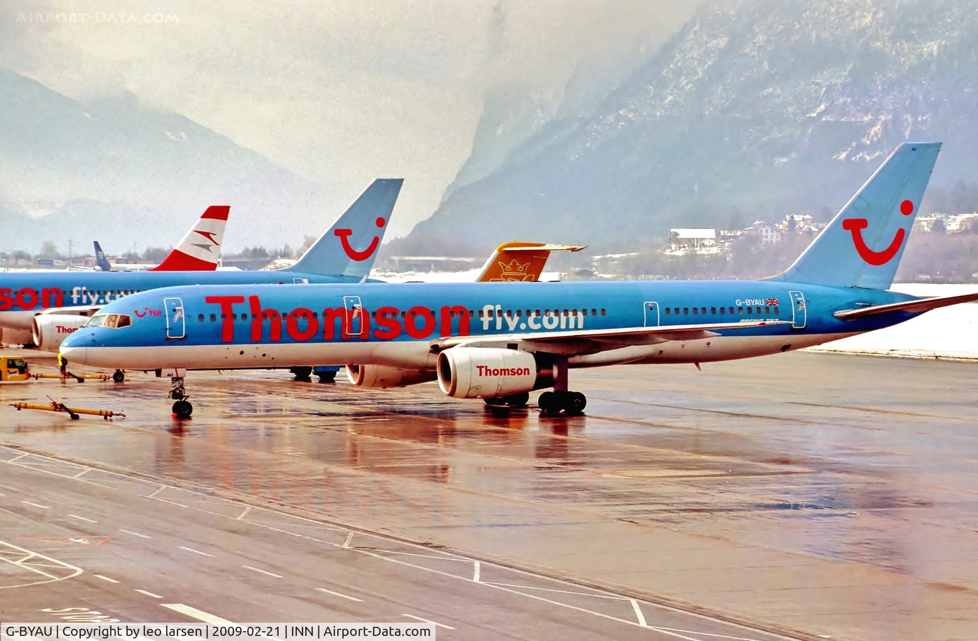 G-BYAU, 1994 Boeing 757-204 C/N 27220, Innsbruck 21.2.09