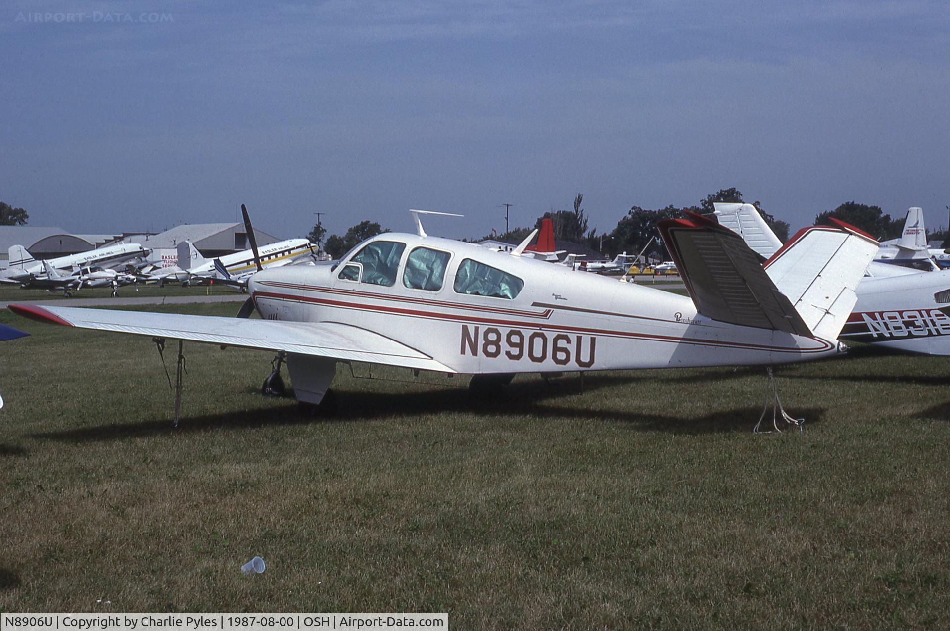 N8906U, 1965 Beech S35 Bonanza C/N D-7906, First shot in this DB