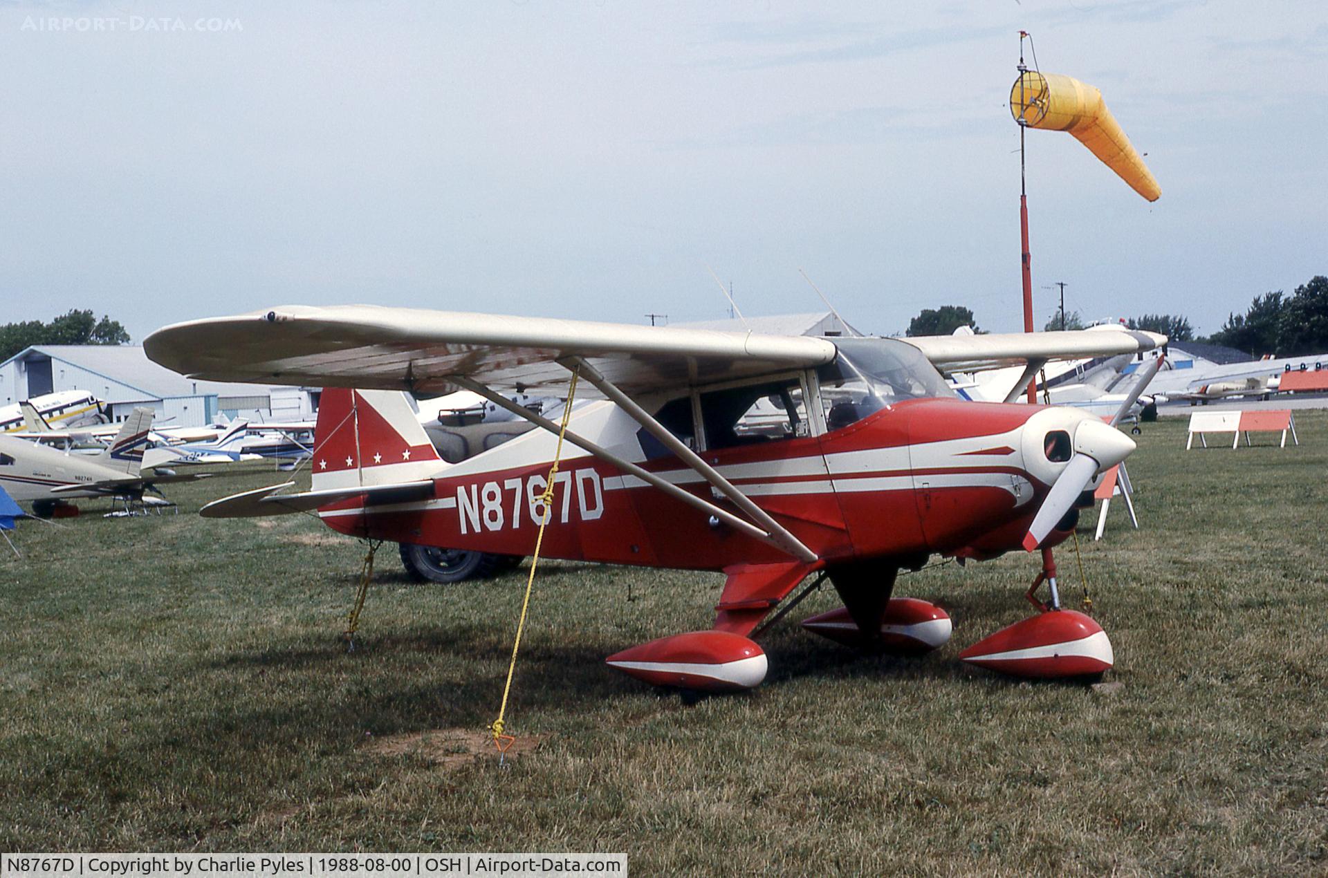 N8767D, 1958 Piper PA-22-160 Tri Pacer C/N 22-5953, First shot on A-D