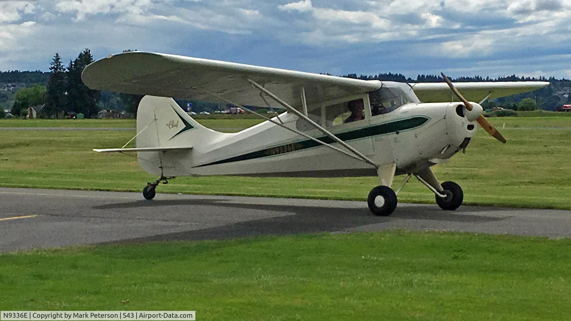 N9336E, 1946 Aeronca 11AC Chief C/N 11AC-974, Chief at Harvey Field, Snohomish WA