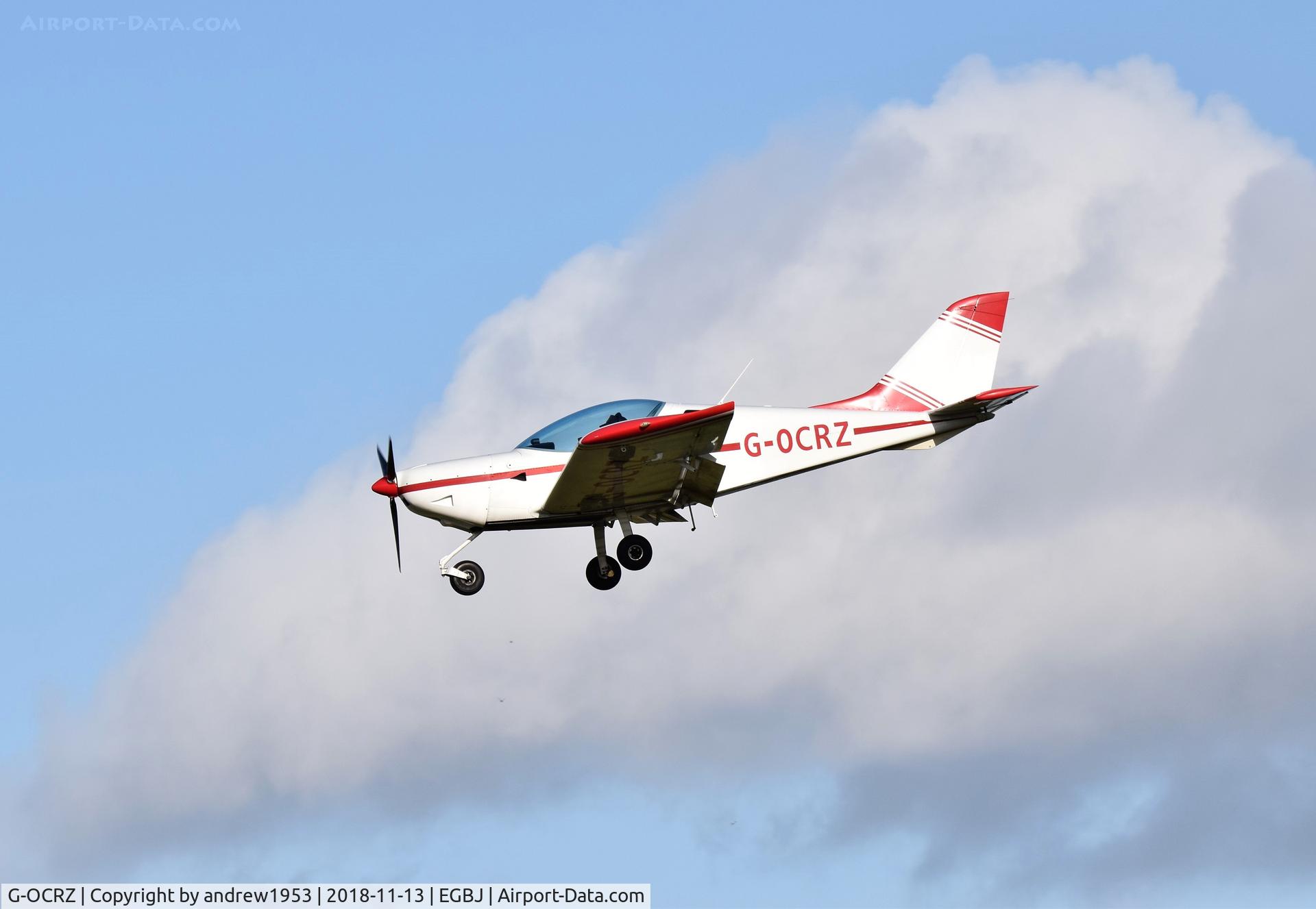G-OCRZ, 2008 CZAW SportCruiser C/N PFA 338-14668, G-OCRZ landing at Gloucestershire Airport.