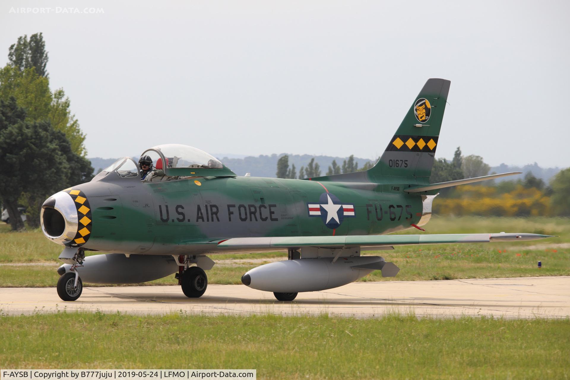 F-AYSB, 1958 Canadair CL-13B Sabre 6 C/N S6-1675, at Orange Airshow
