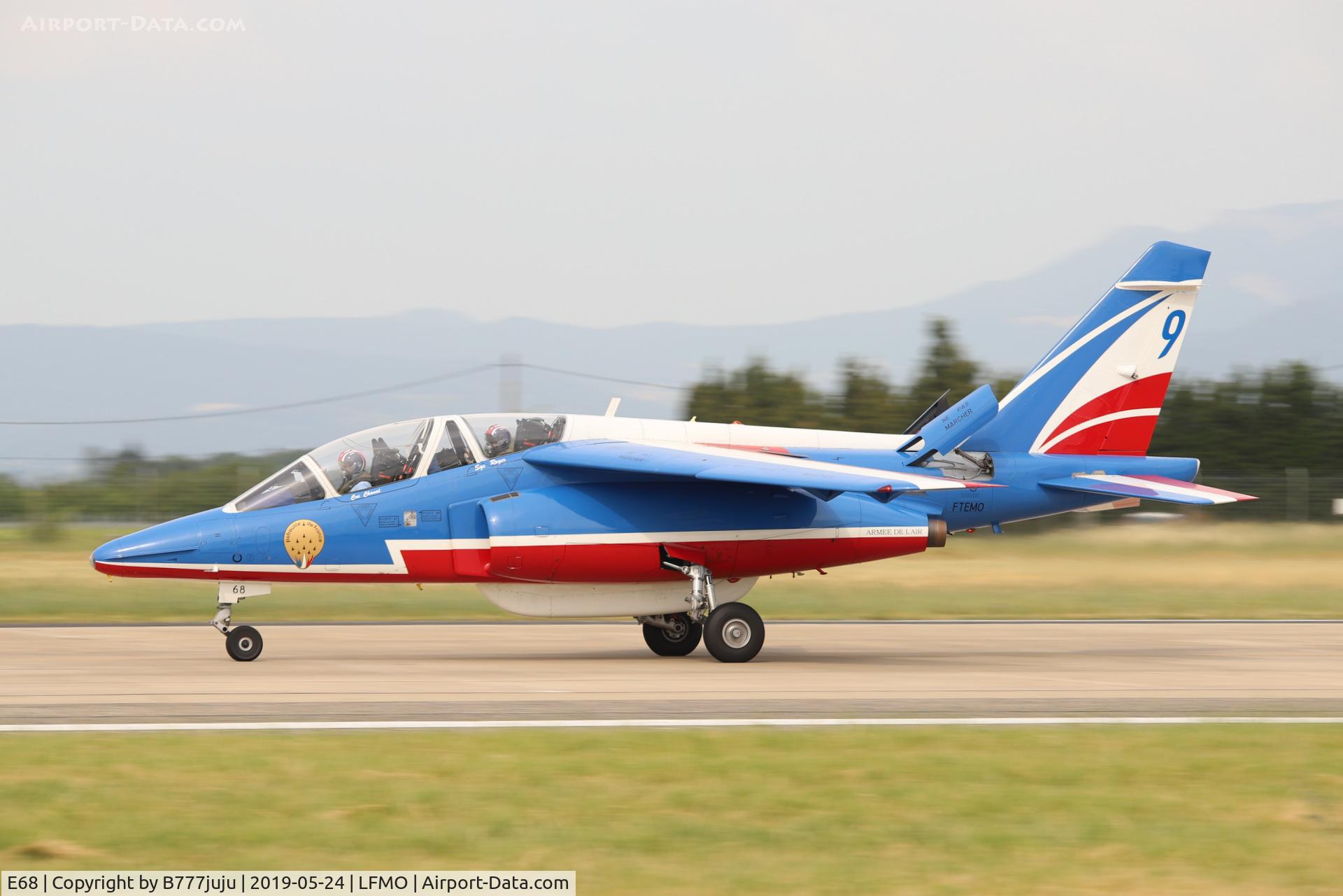 E68, Dassault-Dornier Alpha jet E C/N E68, at Orange Airshow