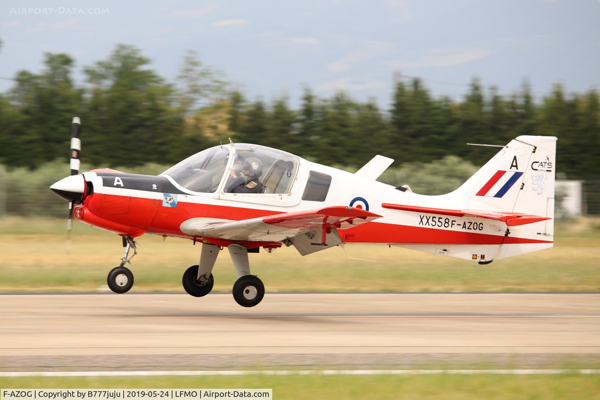 F-AZOG, 1973 Scottish Aviation Bulldog T.1 C/N BH.120/254, at Orange Airshow