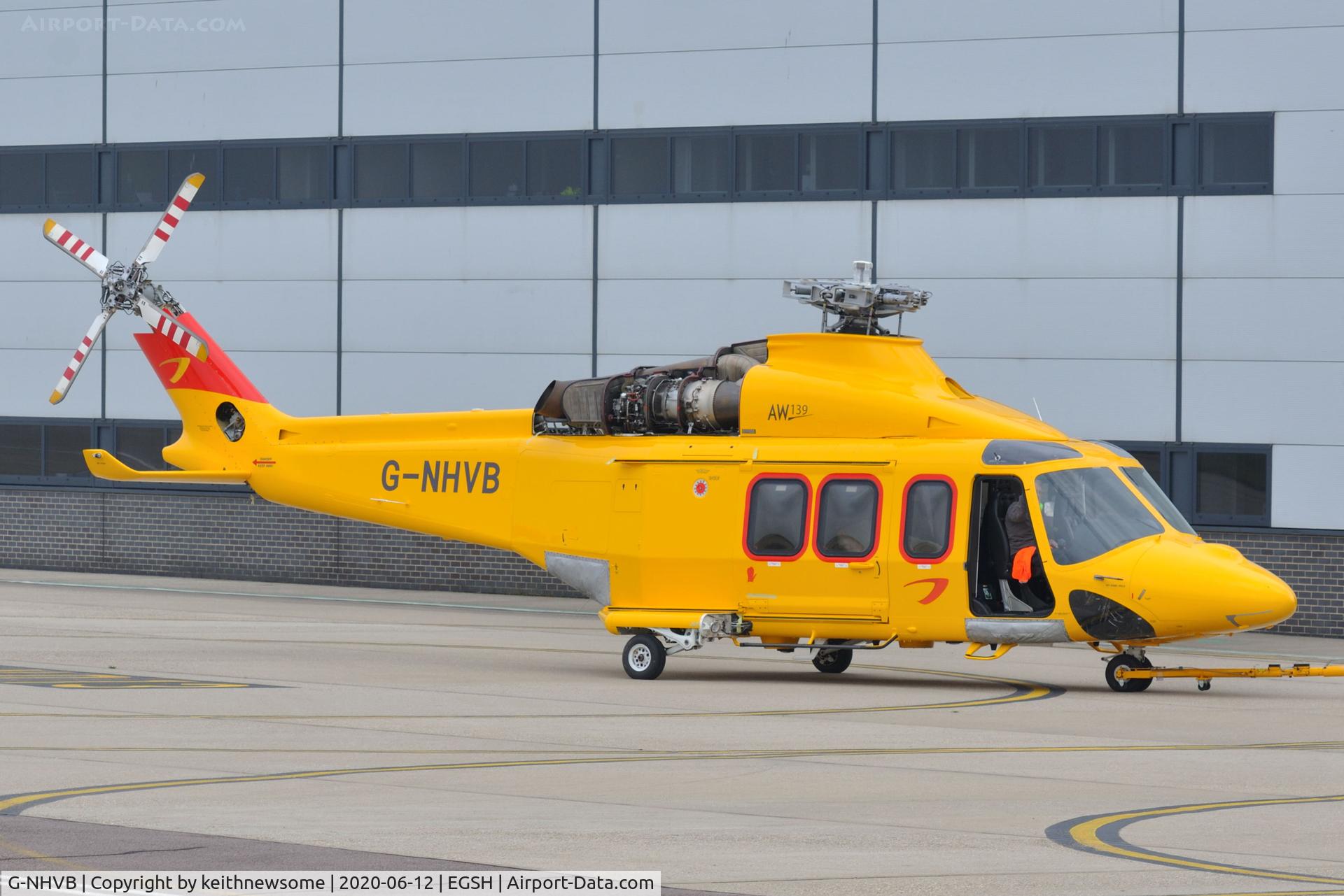 G-NHVB, 2013 AgustaWestland AW-139 C/N 41354, Removed from spray shop with NHV colour scheme, formerly G-SNSK.
