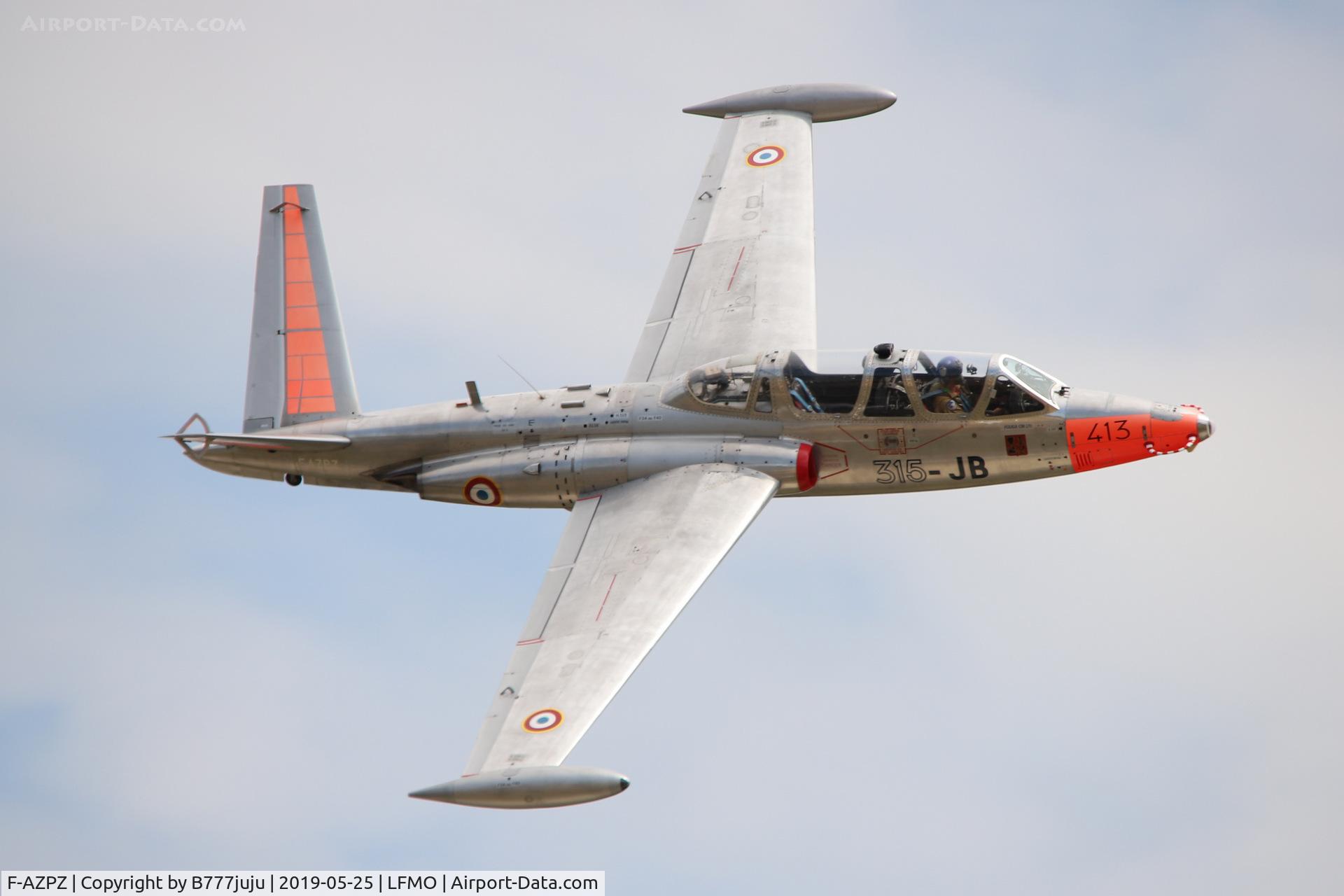F-AZPZ, 1963 Fouga CM-170 Magister C/N 413, at Orange Airshow