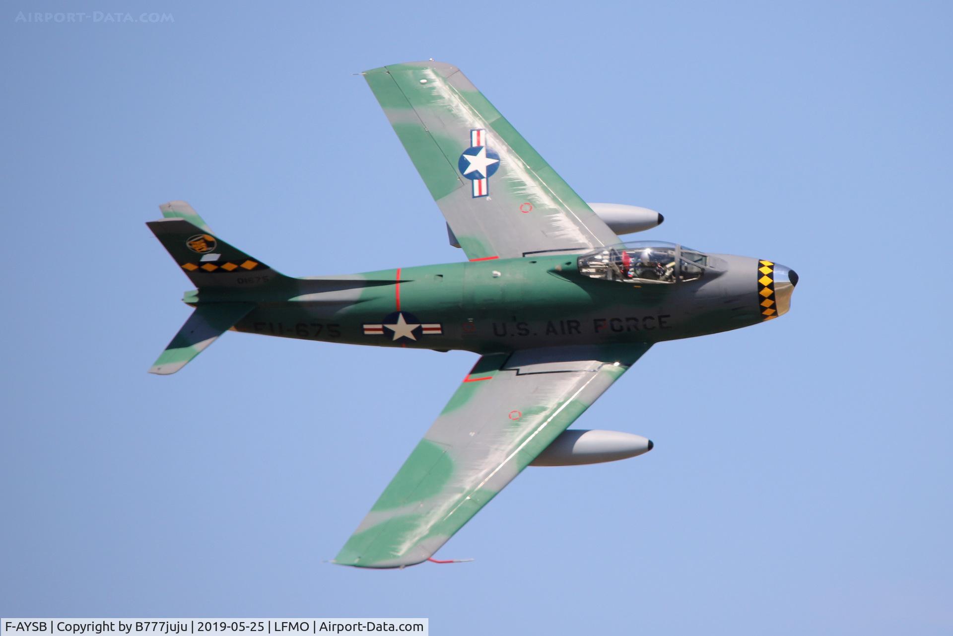 F-AYSB, 1958 Canadair CL-13B Sabre 6 C/N S6-1675, at Orange Airshow