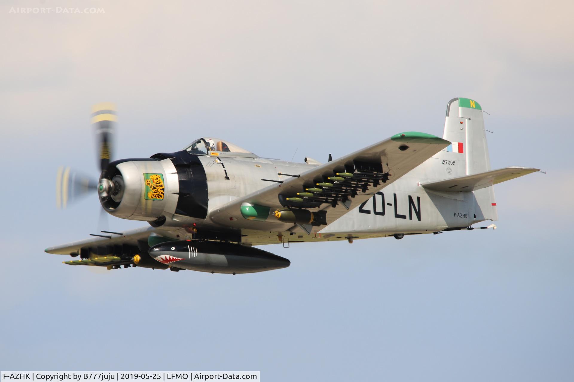 F-AZHK, Douglas AD-4N Skyraider C/N 7802, at Orange Airshow