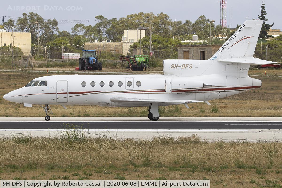 9H-DFS, 1987 Dassault Falcon 50 C/N 185, Runway 13 Backtrack