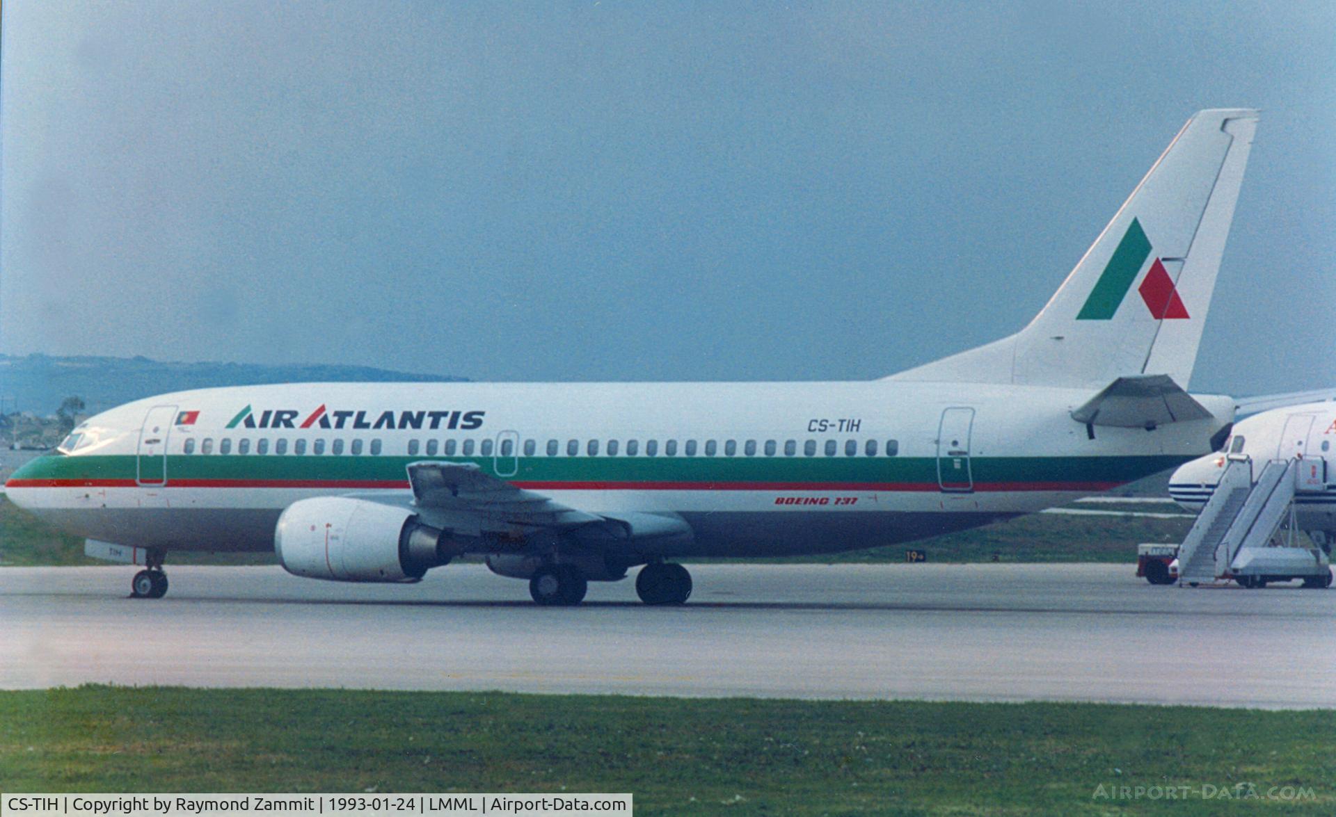 CS-TIH, 1989 Boeing 737-3K9 C/N 24214, B737-300 CS-TIH Air Atlantis