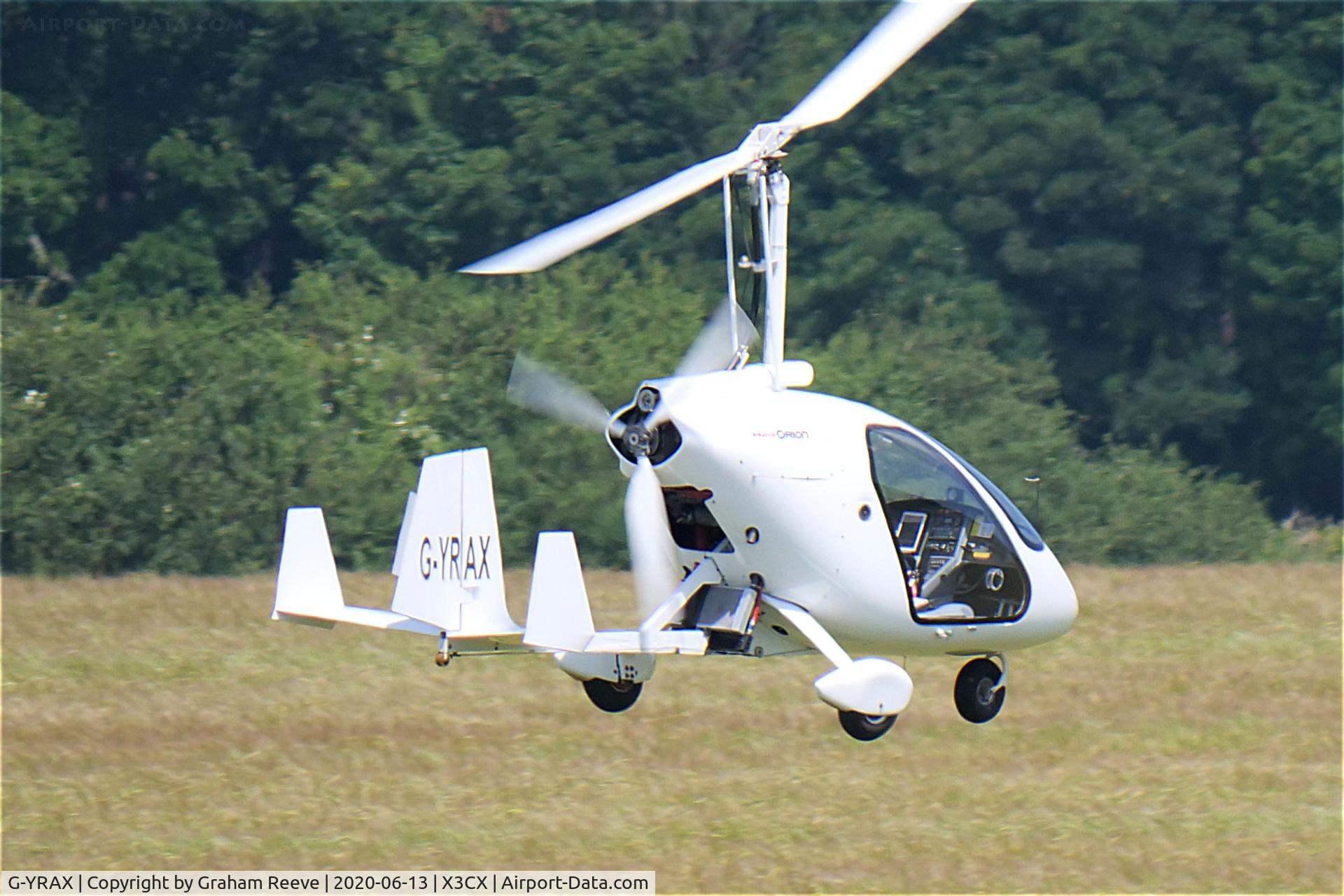G-YRAX, 2011 Magni Gyro M-24C Orion C/N 24-11-6194, Departing from Northrepps.