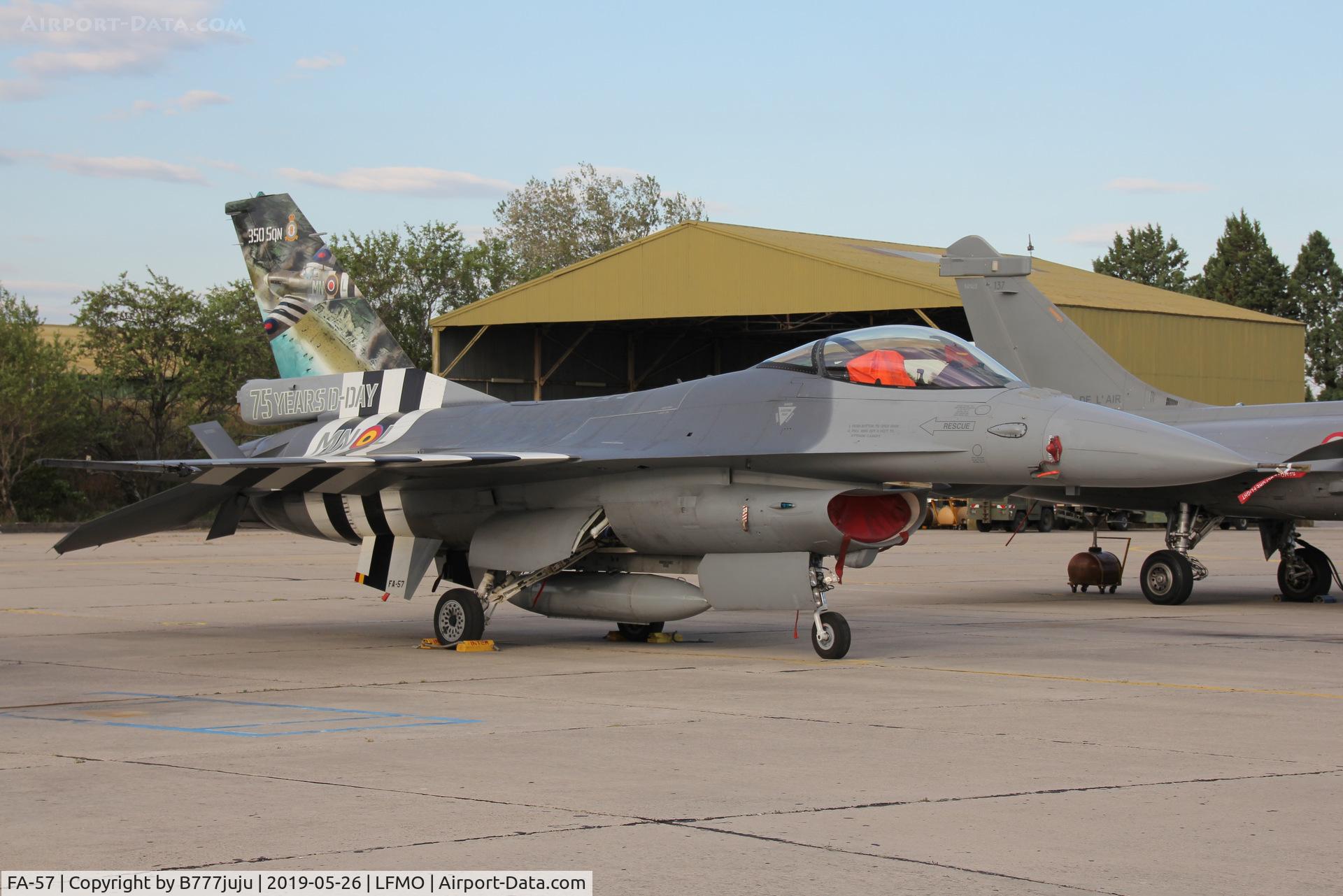 FA-57, 1980 SABCA F-16AM Fighting Falcon C/N 6H-57, at Orange Airshow