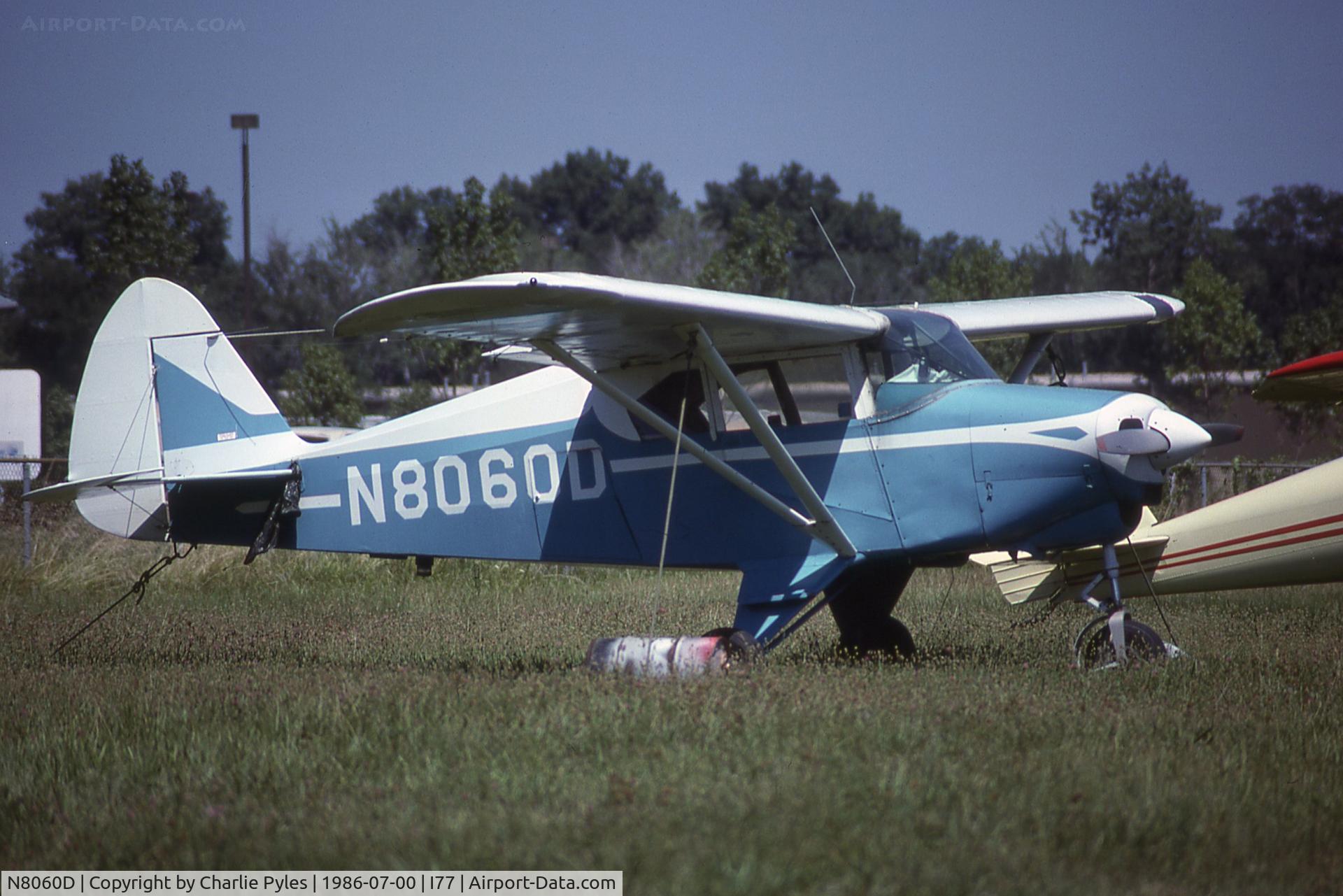 N8060D, 1957 Piper PA-22-150 C/N 22-5583, I77 was Blue Ash Ohio and it's gone just like Meigs