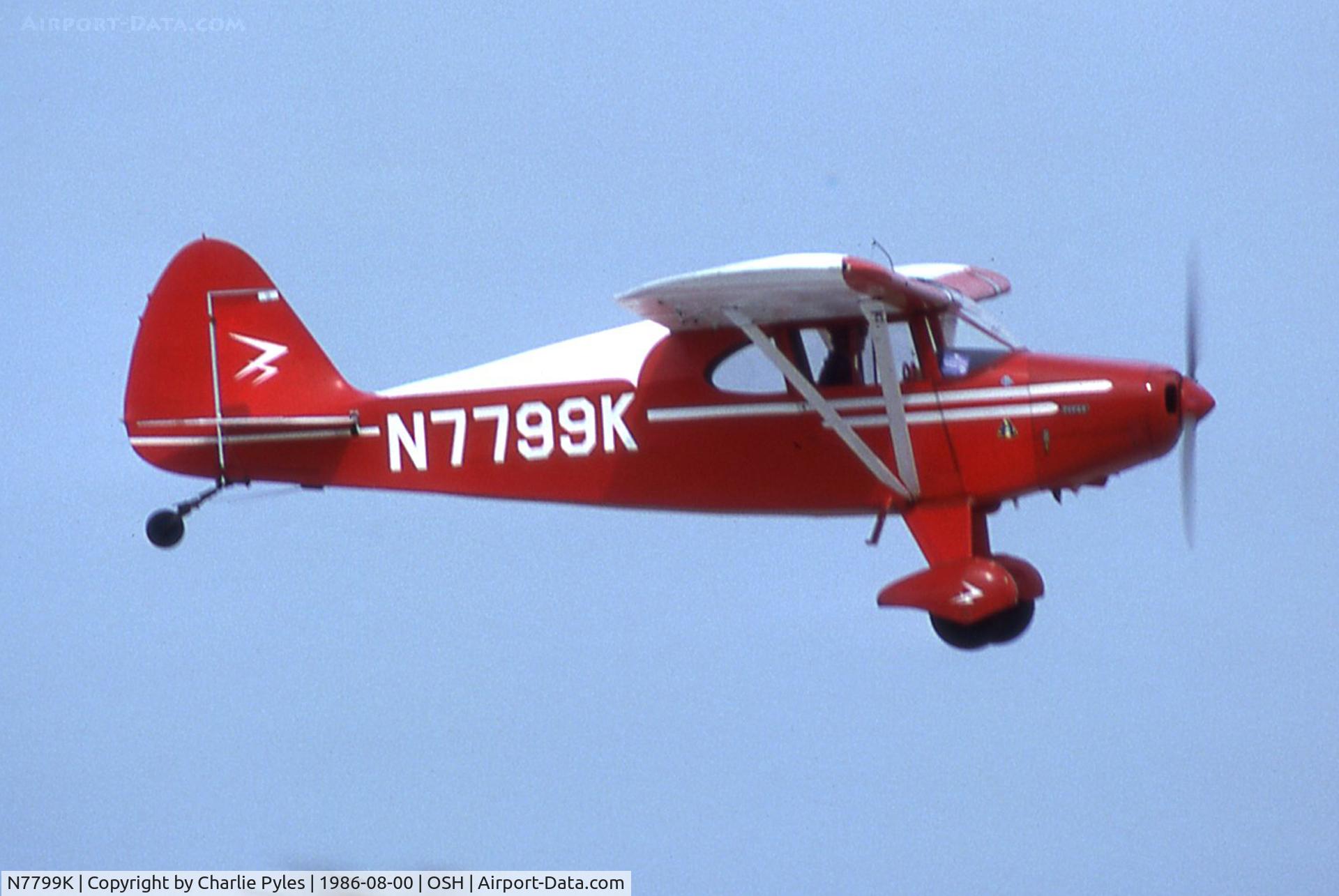 N7799K, 1951 Piper PA-20 Pacer C/N 20-628, Nice Air to Air looking