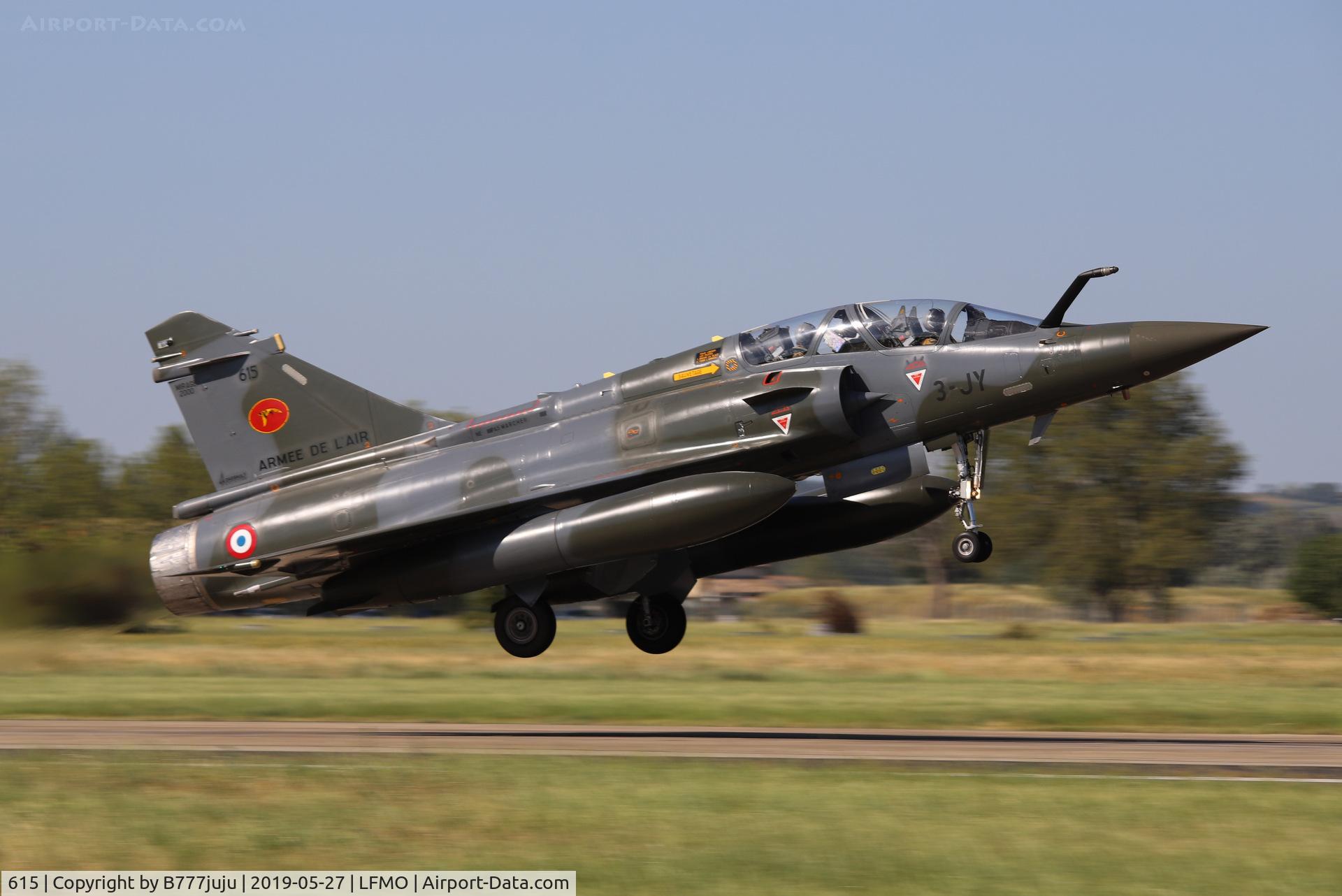 615, Dassault Mirage 2000D C/N 412, at Orange
