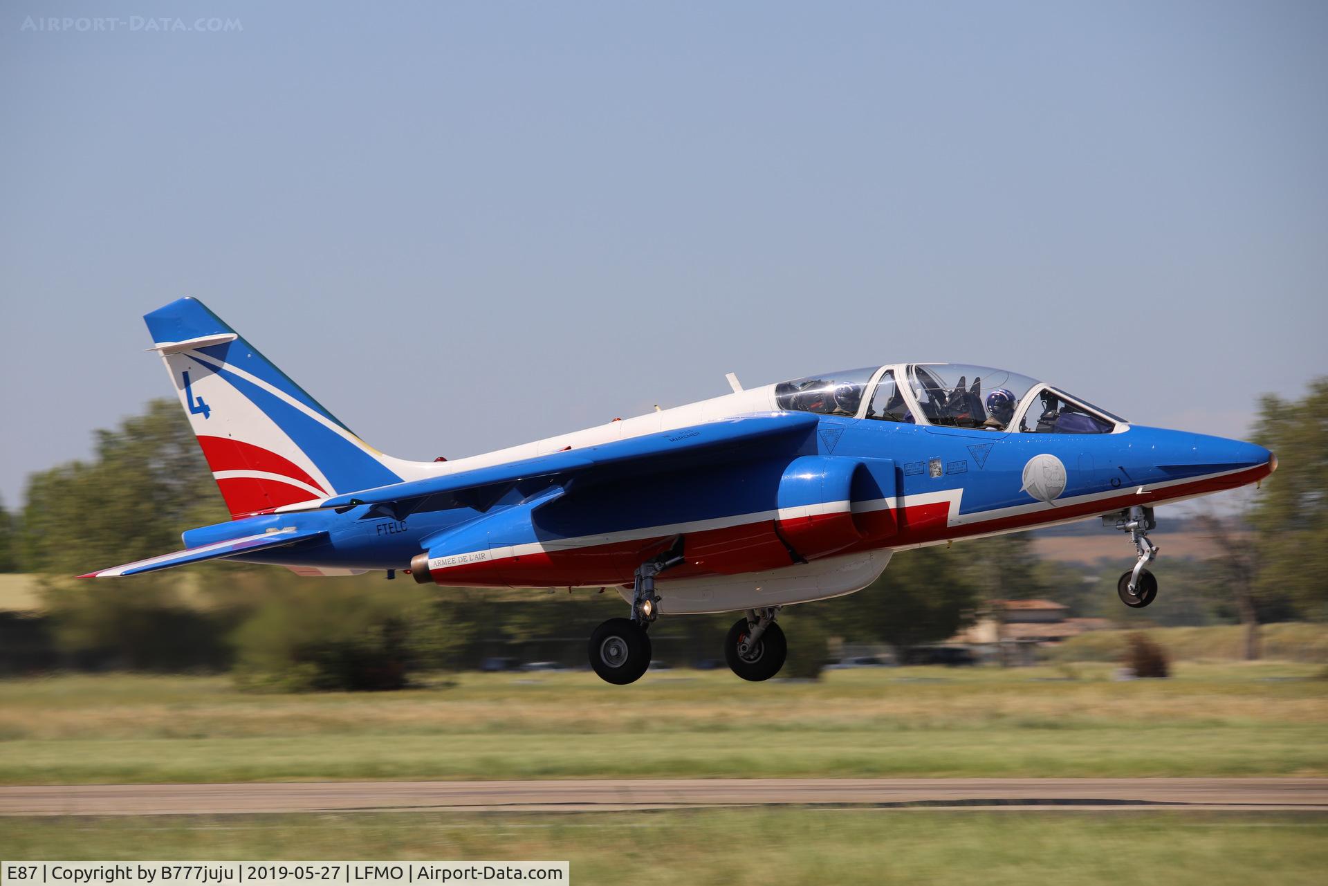 E87, Dassault-Dornier Alpha Jet E C/N E87, at Orange