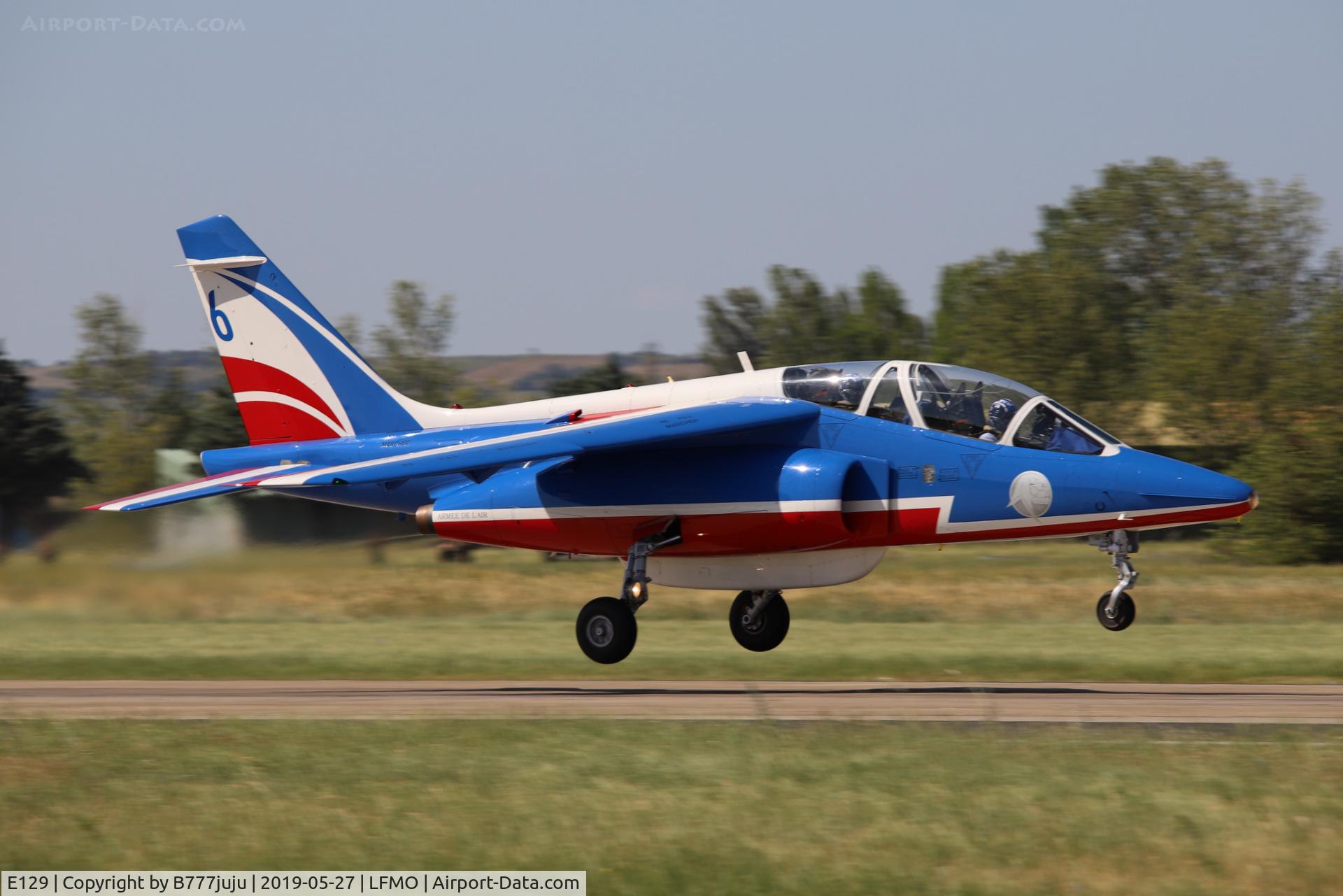 E129, Dassault-Dornier Alpha Jet E C/N E129, at Orange