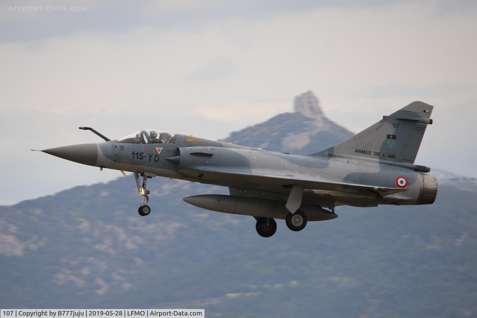 107, Dassault Mirage 2000C C/N 372, at Orange