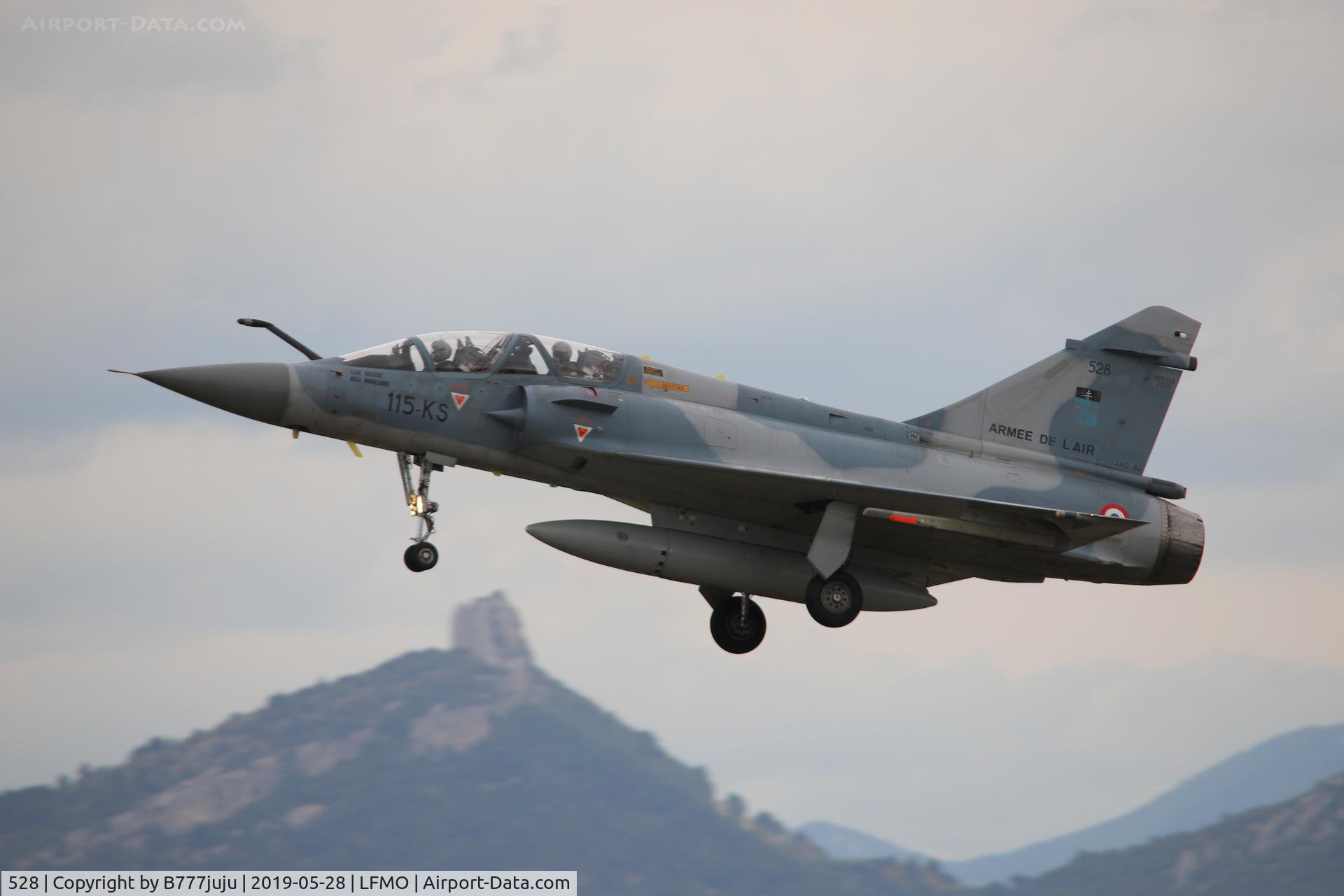 528, Dassault Mirage 2000B C/N 416, at Orange