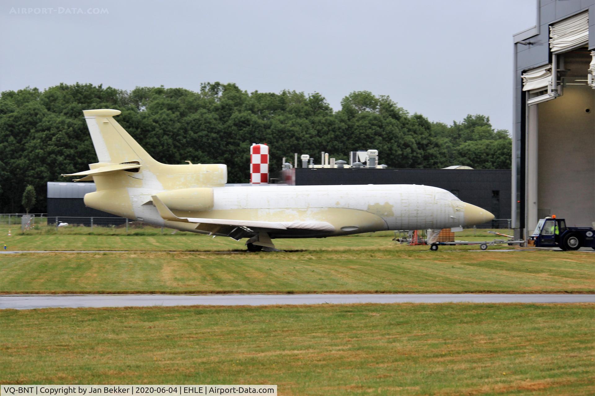 VQ-BNT, 2011 Dassault Falcon 7X C/N 135, Work in progress (new livery}