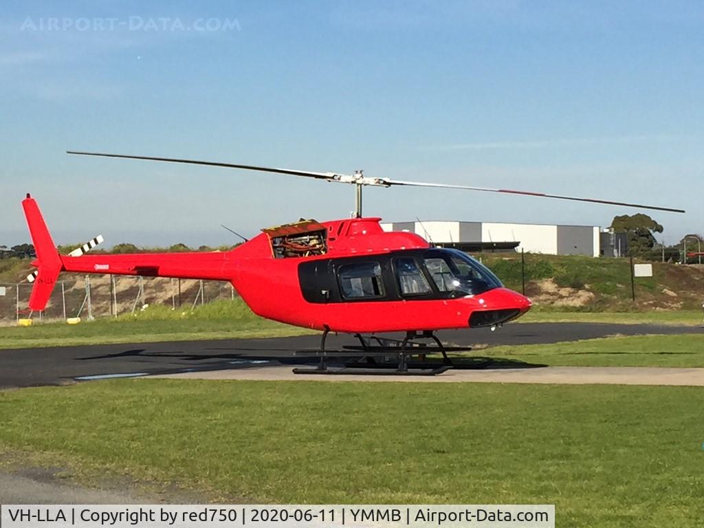 VH-LLA, 1981 Bell 206B JetRanger C/N 3254, Bell 206B JetRanger in new livery, Moorabbin, 2020-06-11