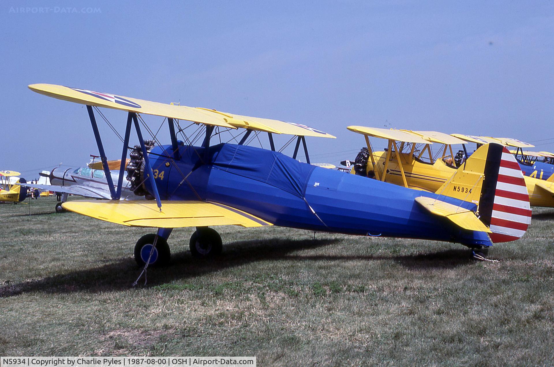 N5934, Boeing E75 C/N 75-5934, Stearman