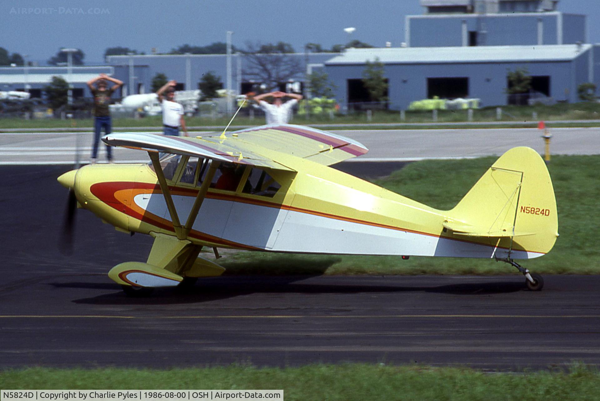 N5824D, 1956 Piper PA-22-150 C/N 22-4499, Tri-Pacer converted to Pacer