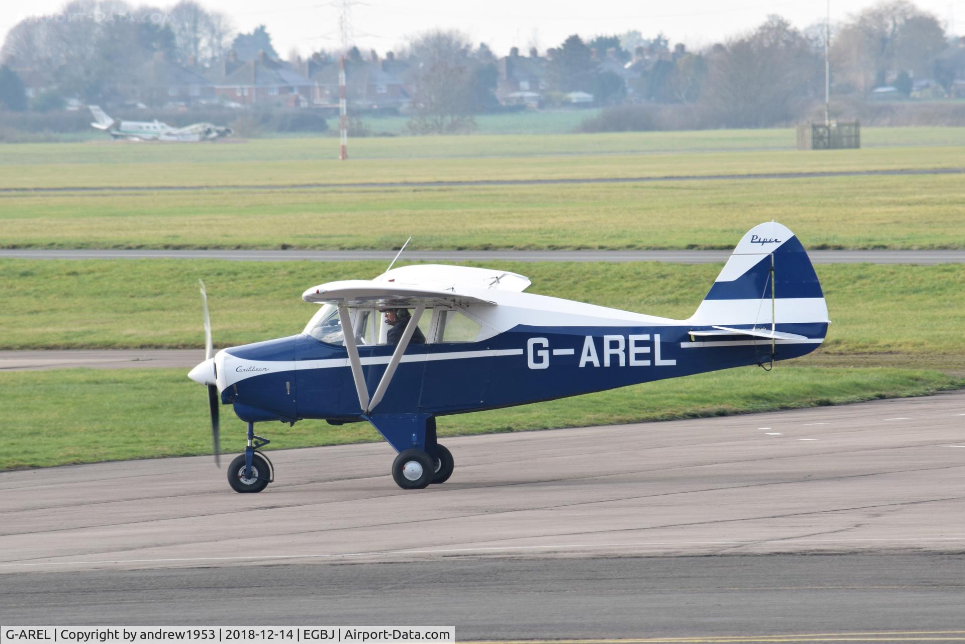 G-AREL, 1960 Piper PA-22-150 Caribbean C/N 22-7284, G-AERL at Gloucestershire Airport.