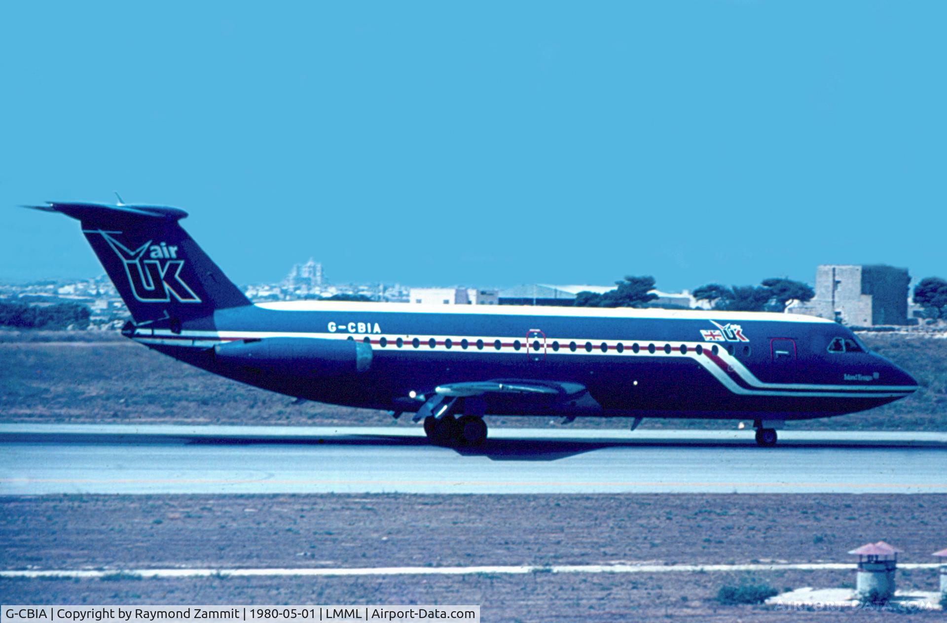 G-CBIA, 1969 BAC 111-416EK One-Eleven C/N BAC.166, BAC-111 G-CBIA Air UK