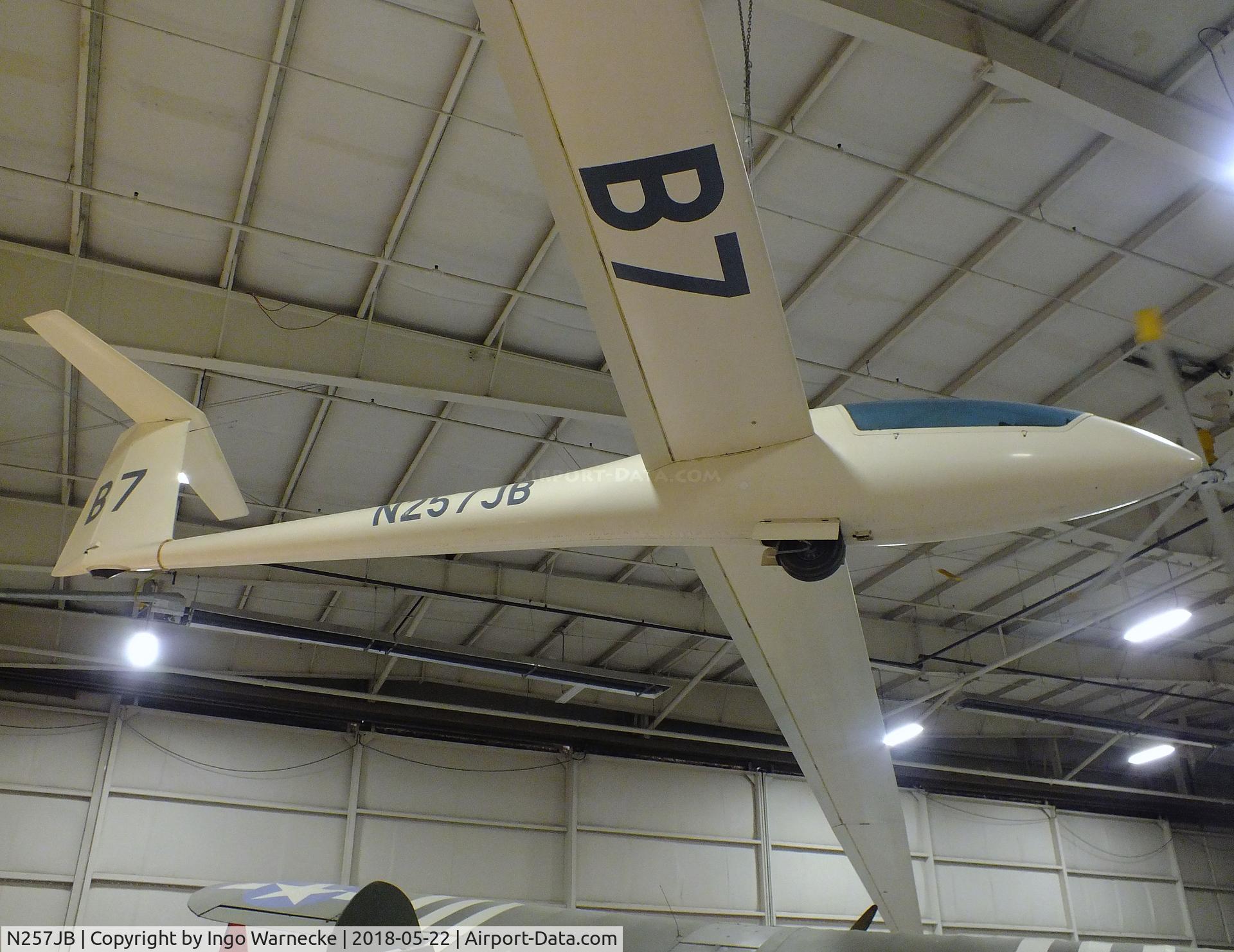 N257JB, 1976 Schempp-Hirth K. G Nimbus II C/N 107, Schempp-Hirth Nimbus II at the Aviation Museum of Kentucky, Lexington KY