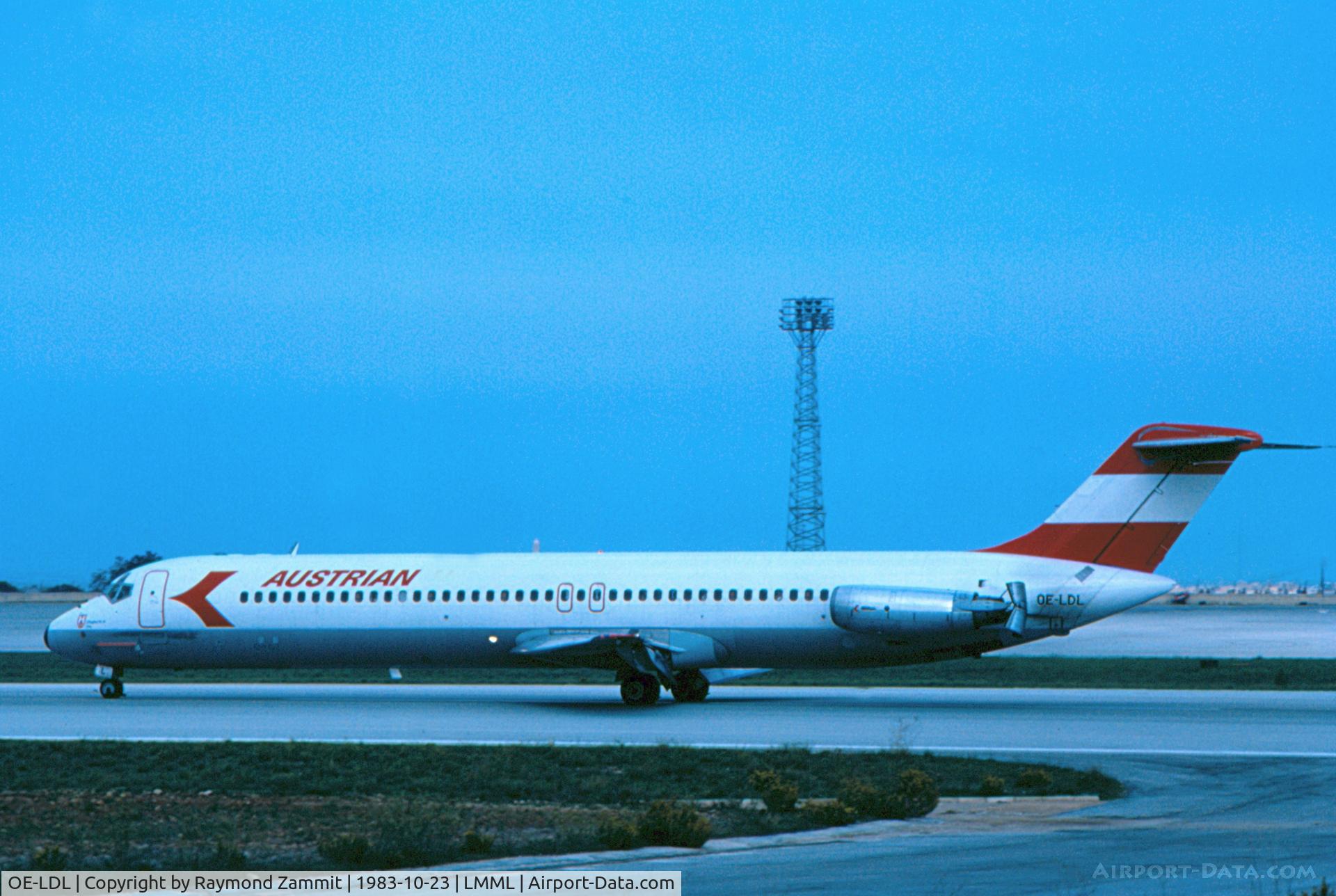 OE-LDL, 1975 Douglas DC-9-51 C/N 47652, DC9 OE-LDL Austrian Airlines