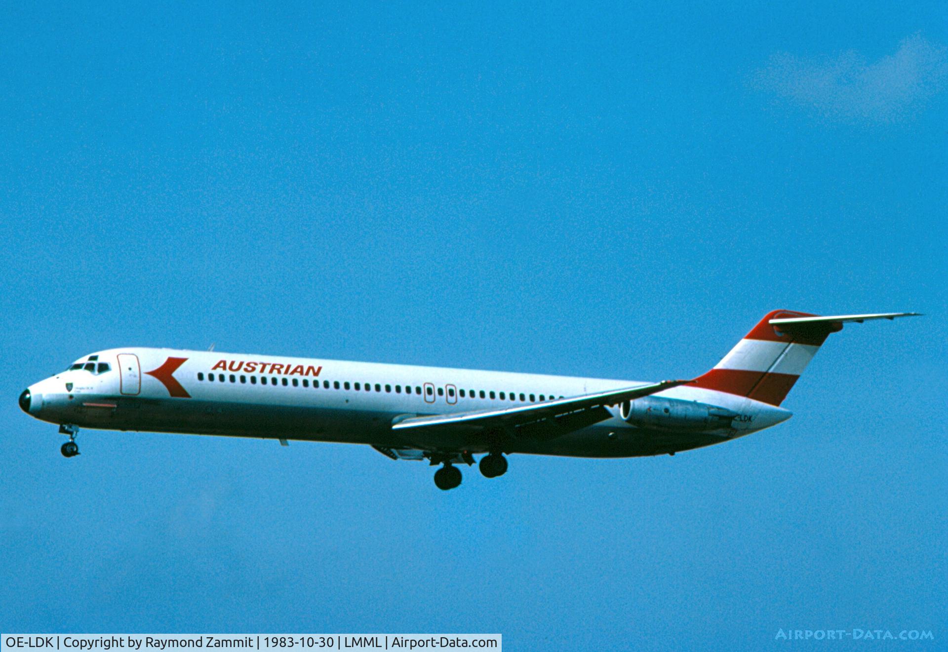 OE-LDK, 1975 Douglas DC-9-51 C/N 47651, DC9 OE-LDK Austrian Airlines