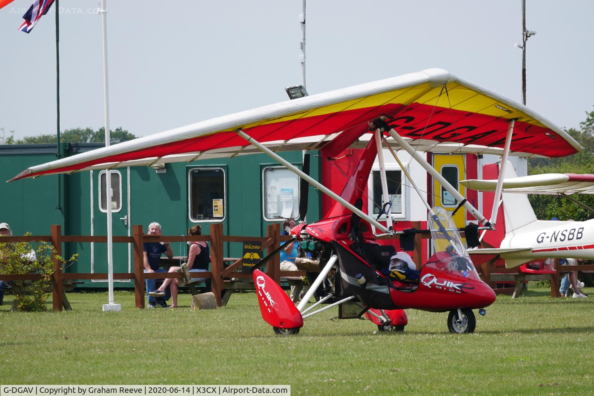 G-DGAV, 2015 P&M Aviation QuikR C/N 8712, Parked at Northrepps.