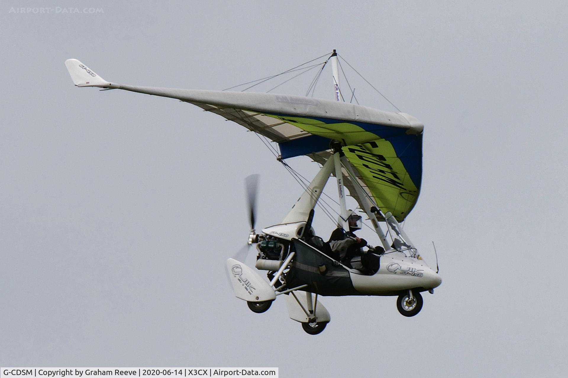 G-CDSM, 2005 P&M Aviation Quik GT450 C/N 8146, Landing at Northrepps.
