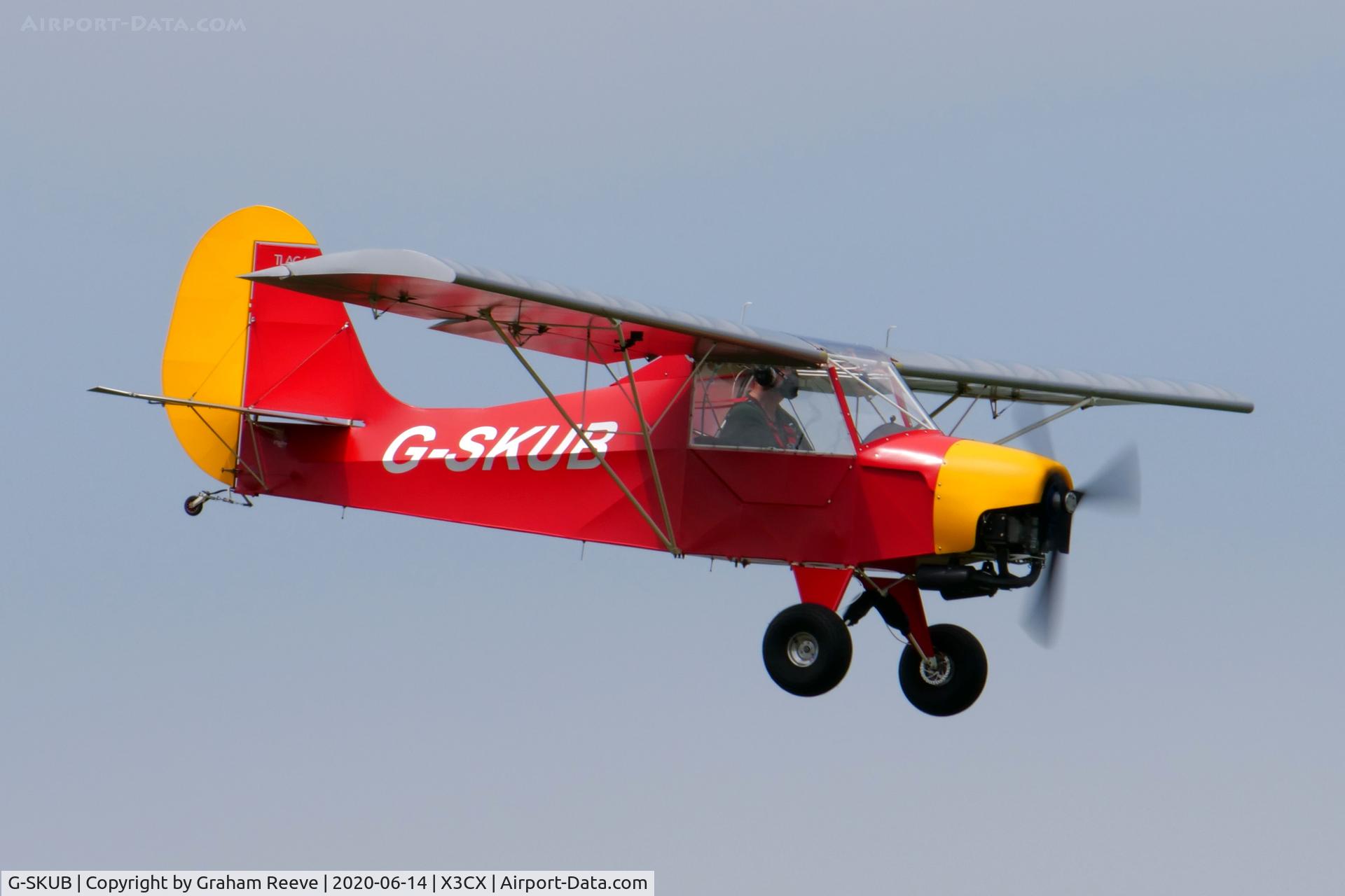 G-SKUB, 2019 The Light Aircraft Company Sherwood KUB C/N TLAC-3-002, Landing at Northrepps.