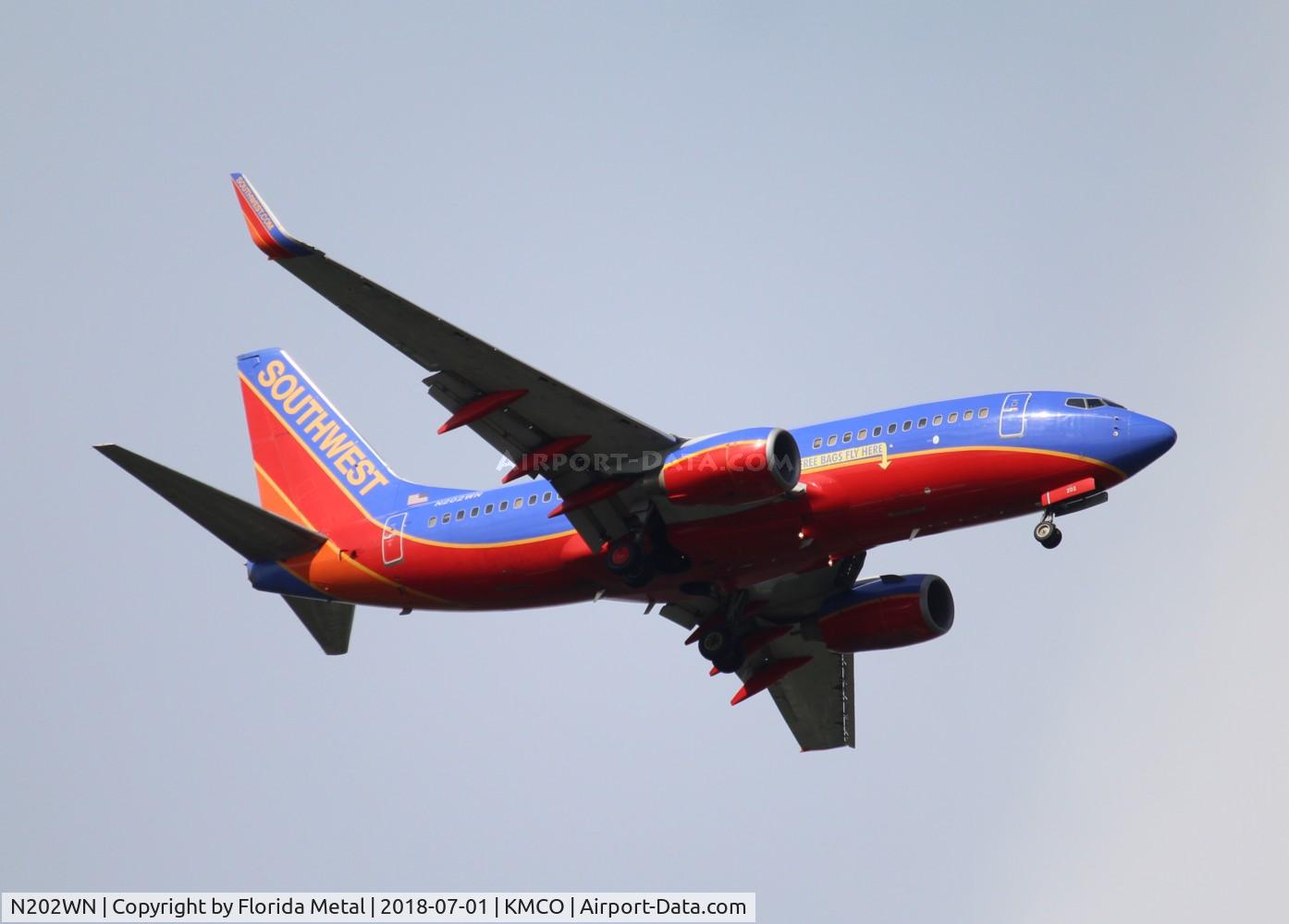 N202WN, 2005 Boeing 737-7H4 C/N 33999, MCO 2018