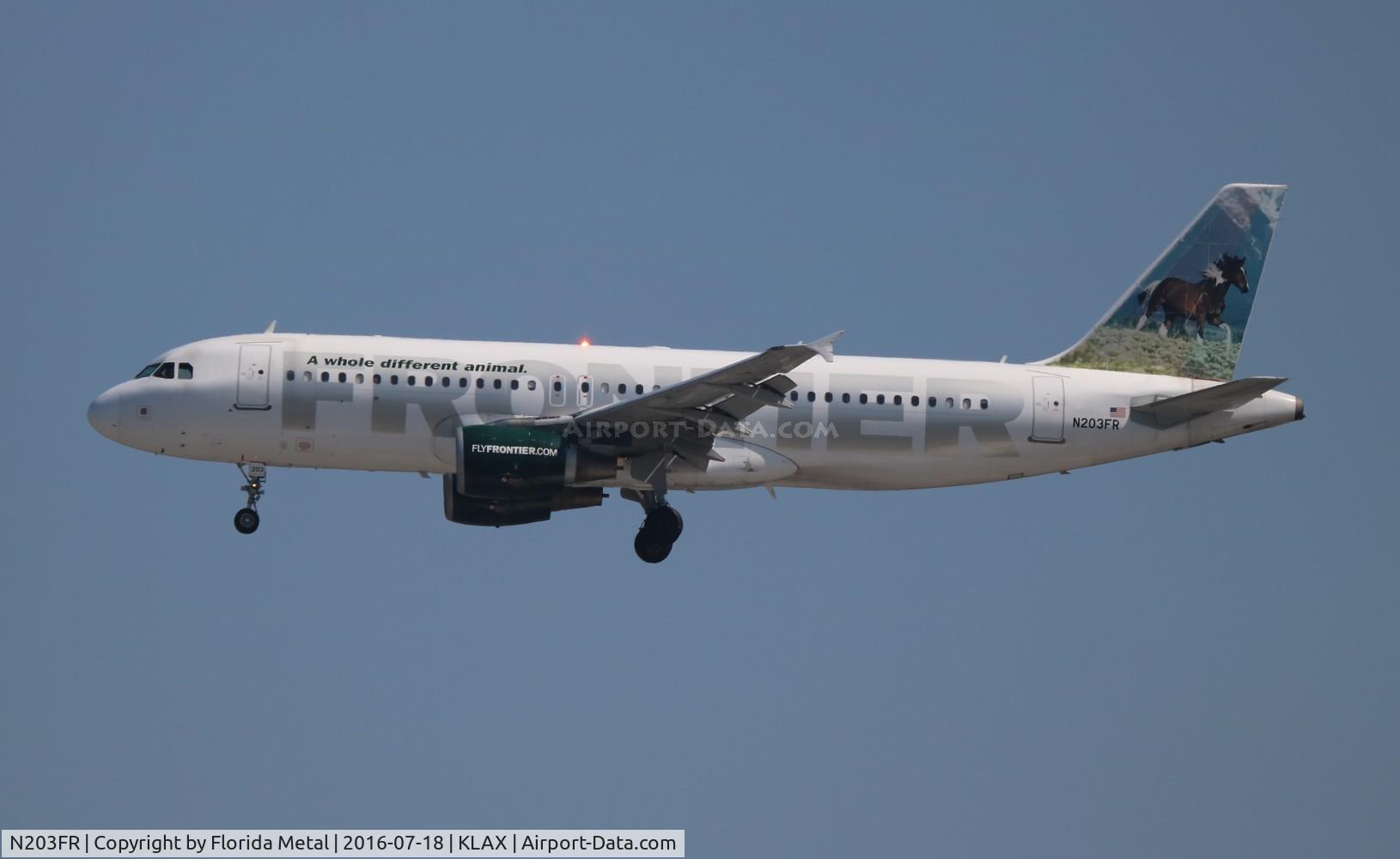 N203FR, 2002 Airbus A320-214 C/N 1806, LAX 2016