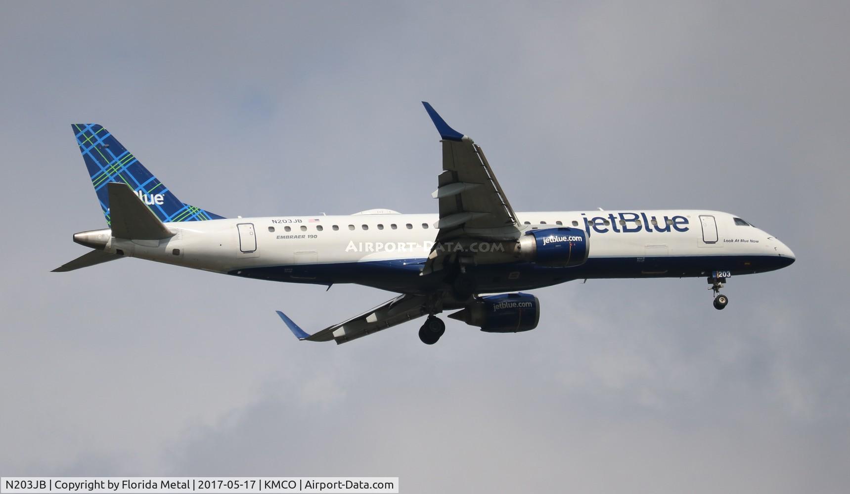 N203JB, 2006 Embraer 190AR (ERJ-190-100IGW) C/N 19000023, MCO 2017