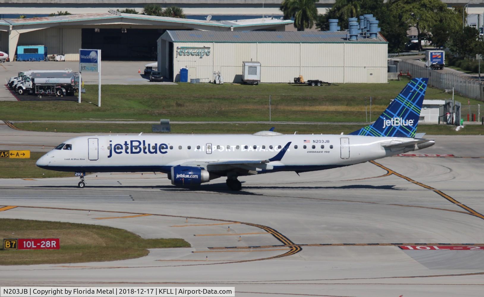 N203JB, 2006 Embraer 190AR (ERJ-190-100IGW) C/N 19000023, FLL 2018