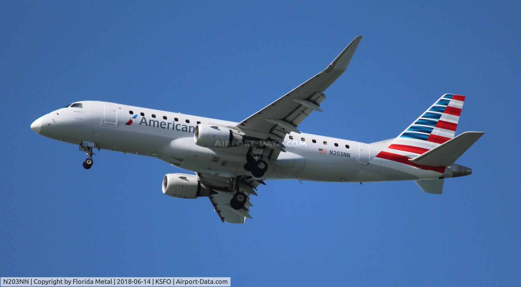 N203NN, 2015 Embraer 175LR (ERJ-170-200LR) C/N 17000473, SFO 2018