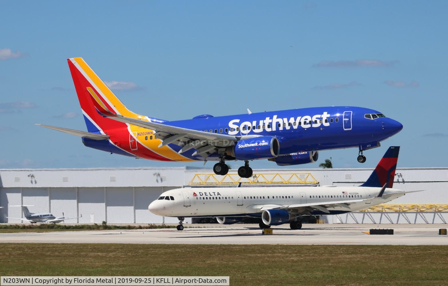 N203WN, 2005 Boeing 737-7H4 C/N 32483, FLL 2019