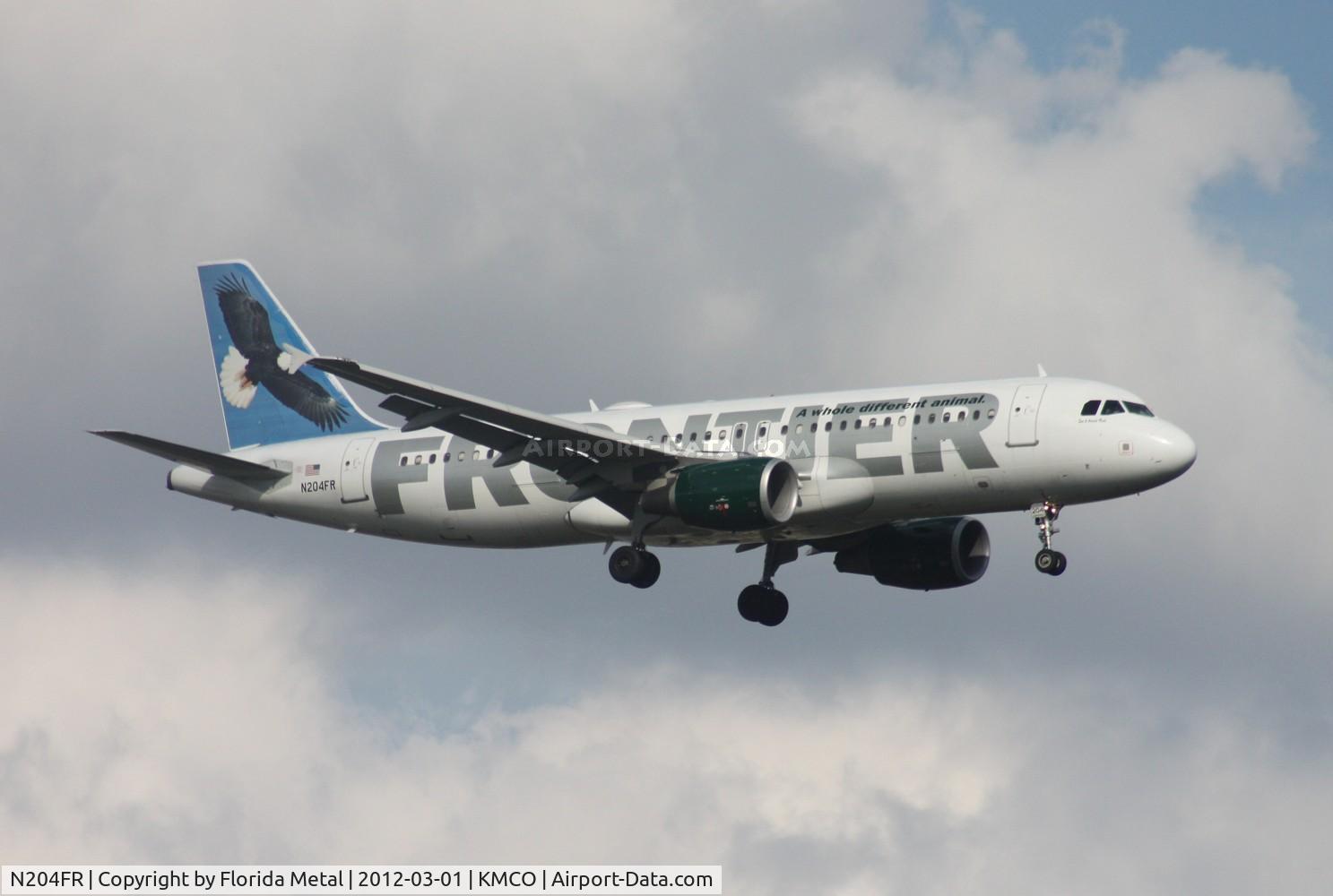 N204FR, 2004 Airbus A320-214 C/N 2325, MCO 2012