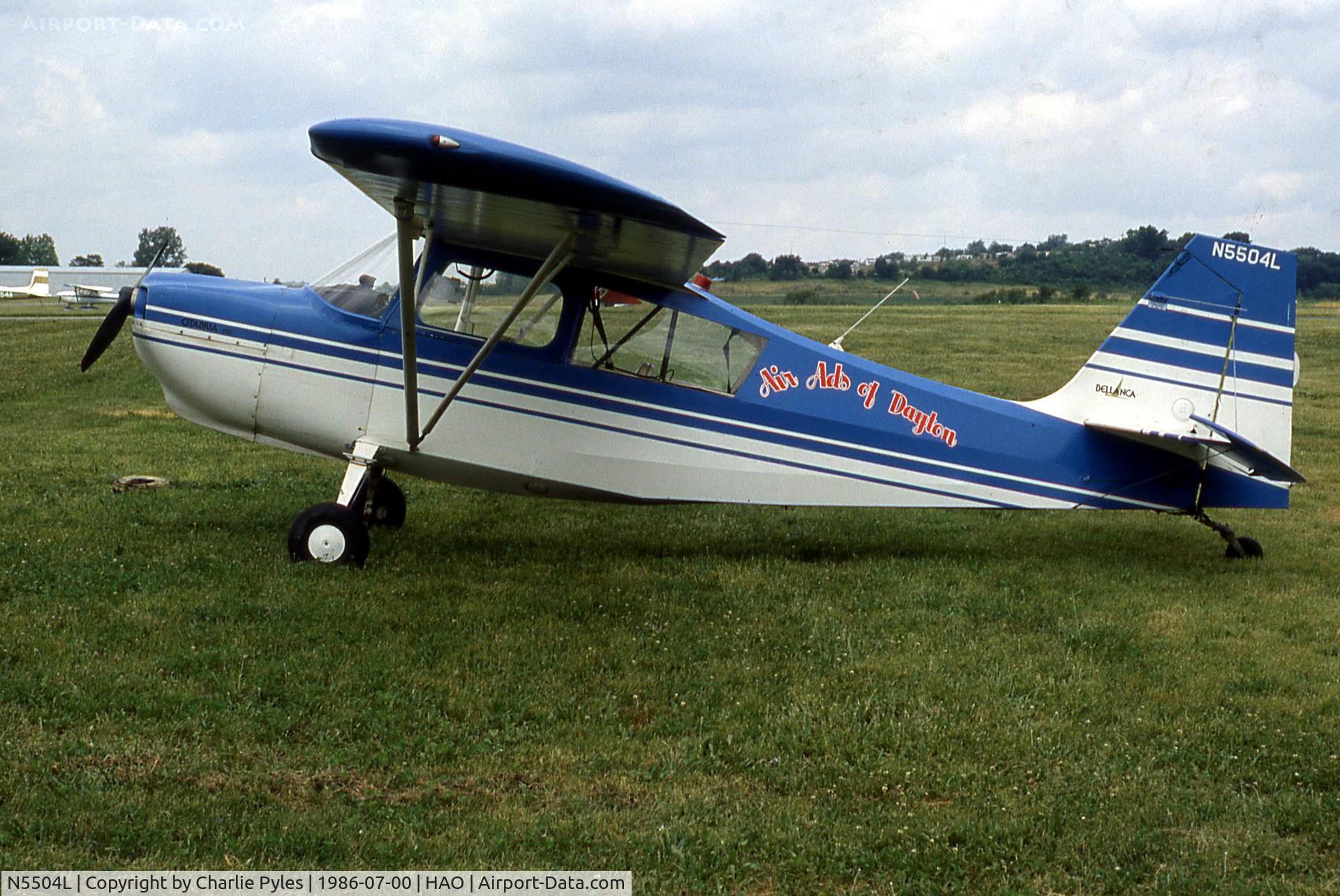 N5504L, 1978 Bellanca 7ECA Citabria C/N 1263-78, Air Ads of Dayton