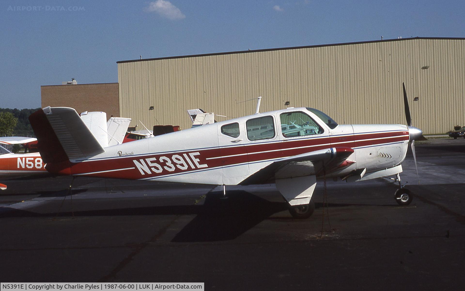 N5391E, 1959 Beech K35 Bonanza C/N D-5873, Lunken Airport